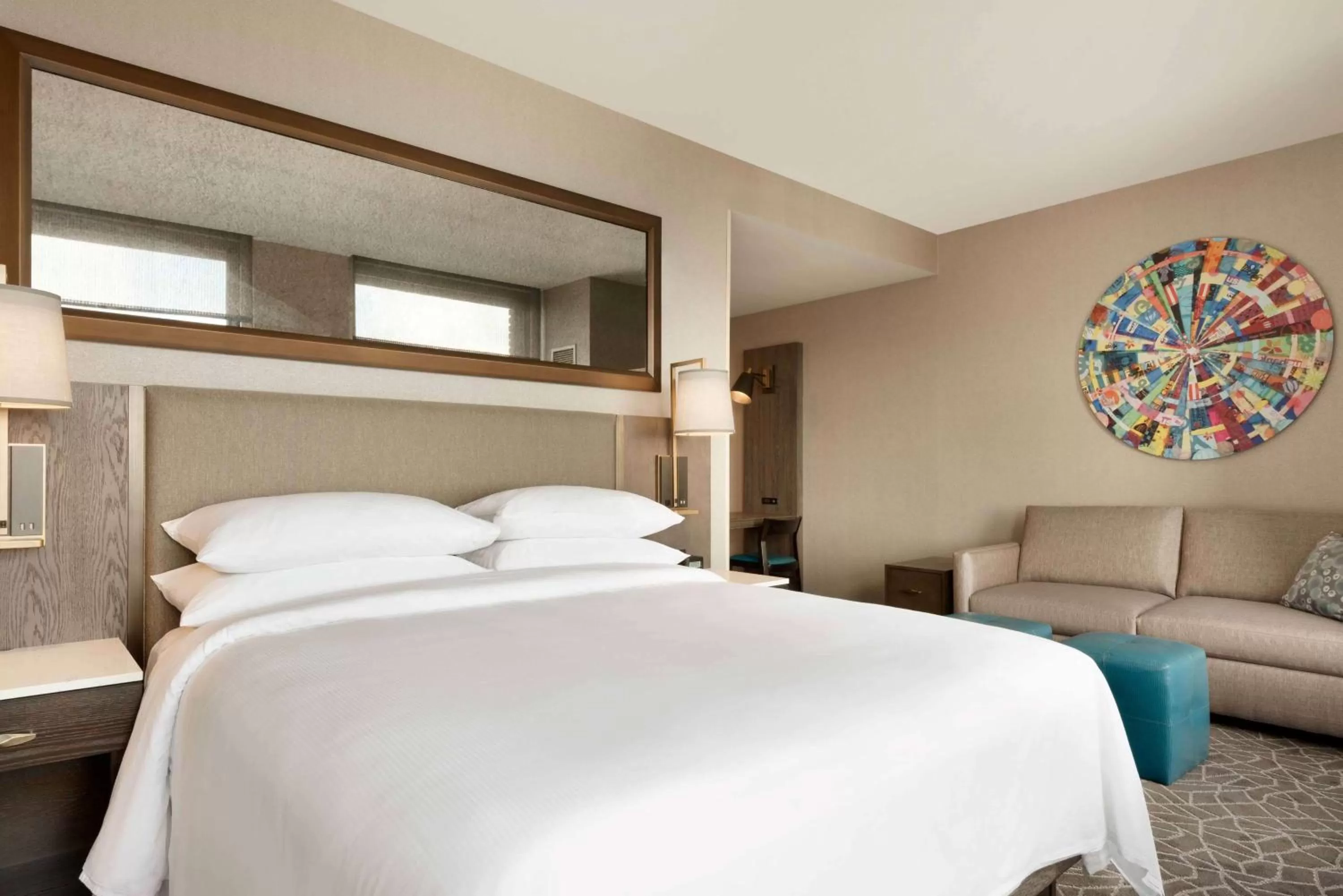 Bed in Embassy Suites By Hilton Minneapolis Downtown Hotel