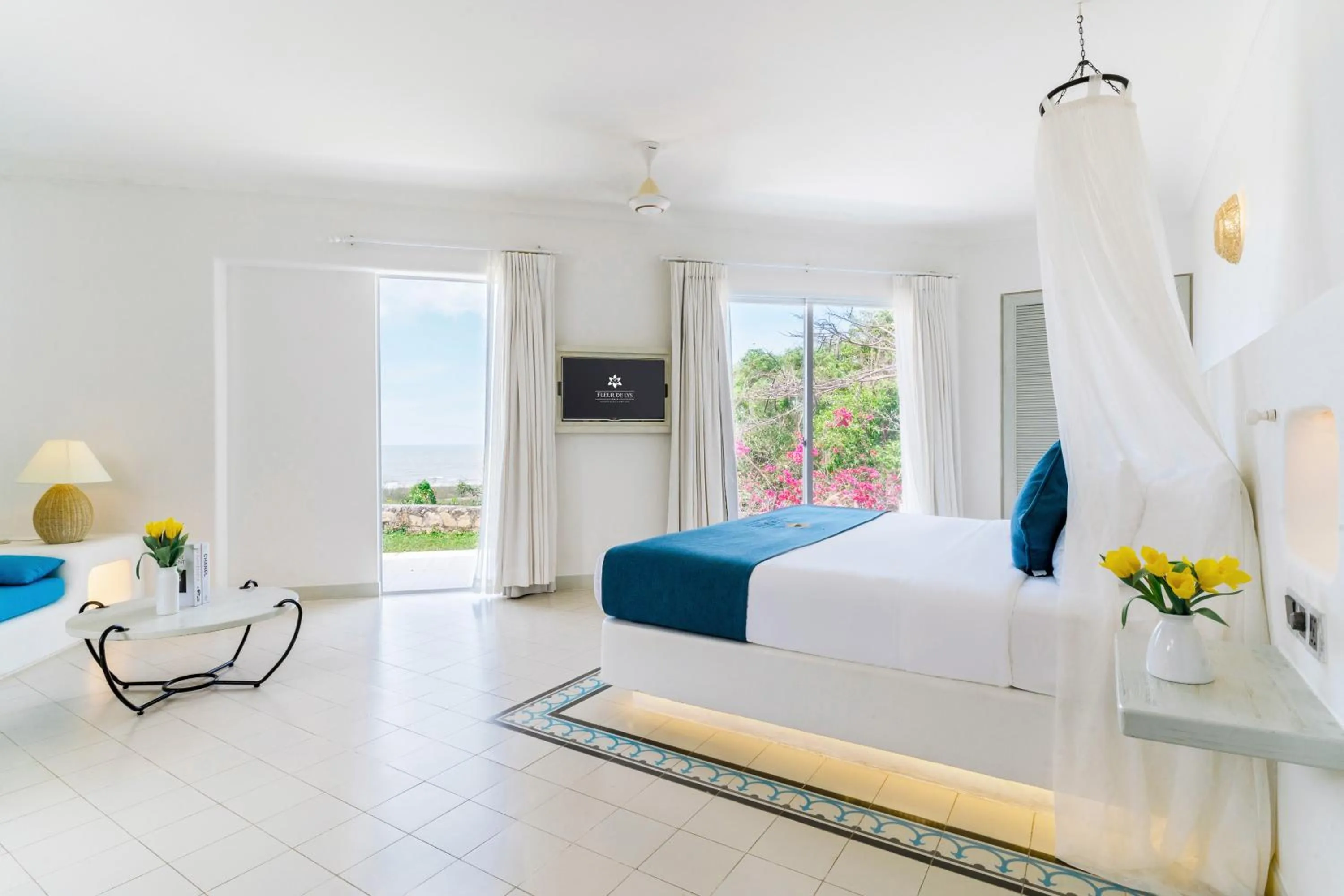 View (from property/room), Bed in Fleur de Lys Resort & Spa Long Hai