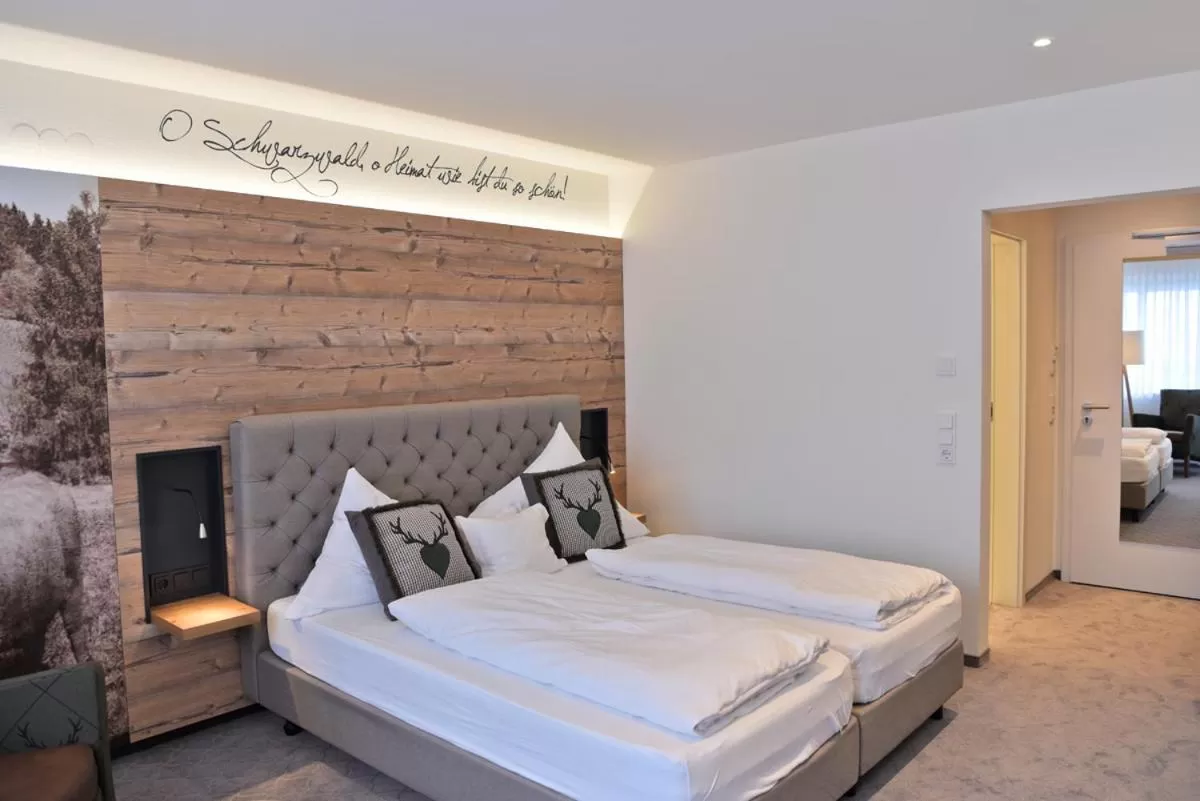 Photo of the whole room, Bed in Hotel Hirschen