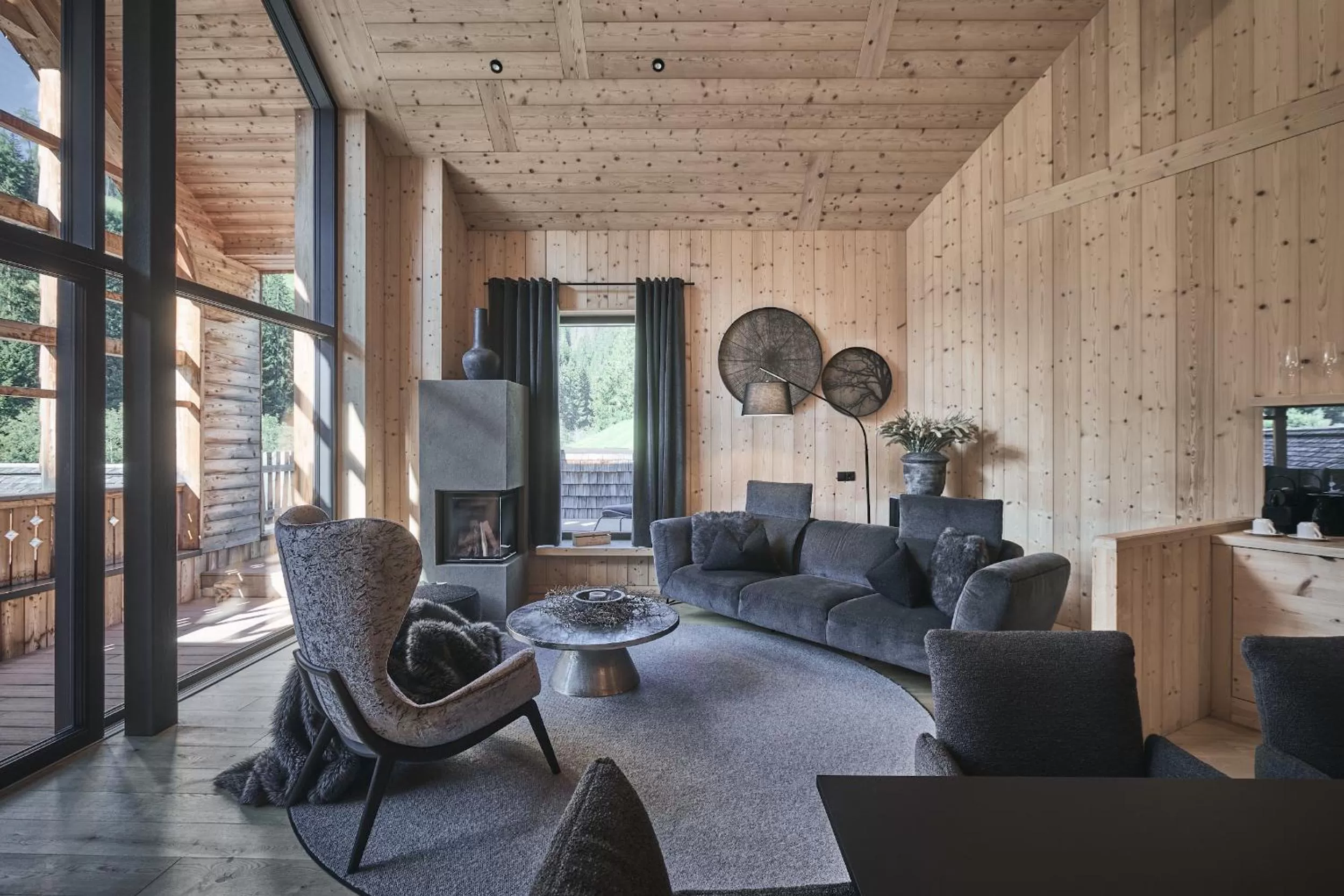 Living room in Tenne Lodges