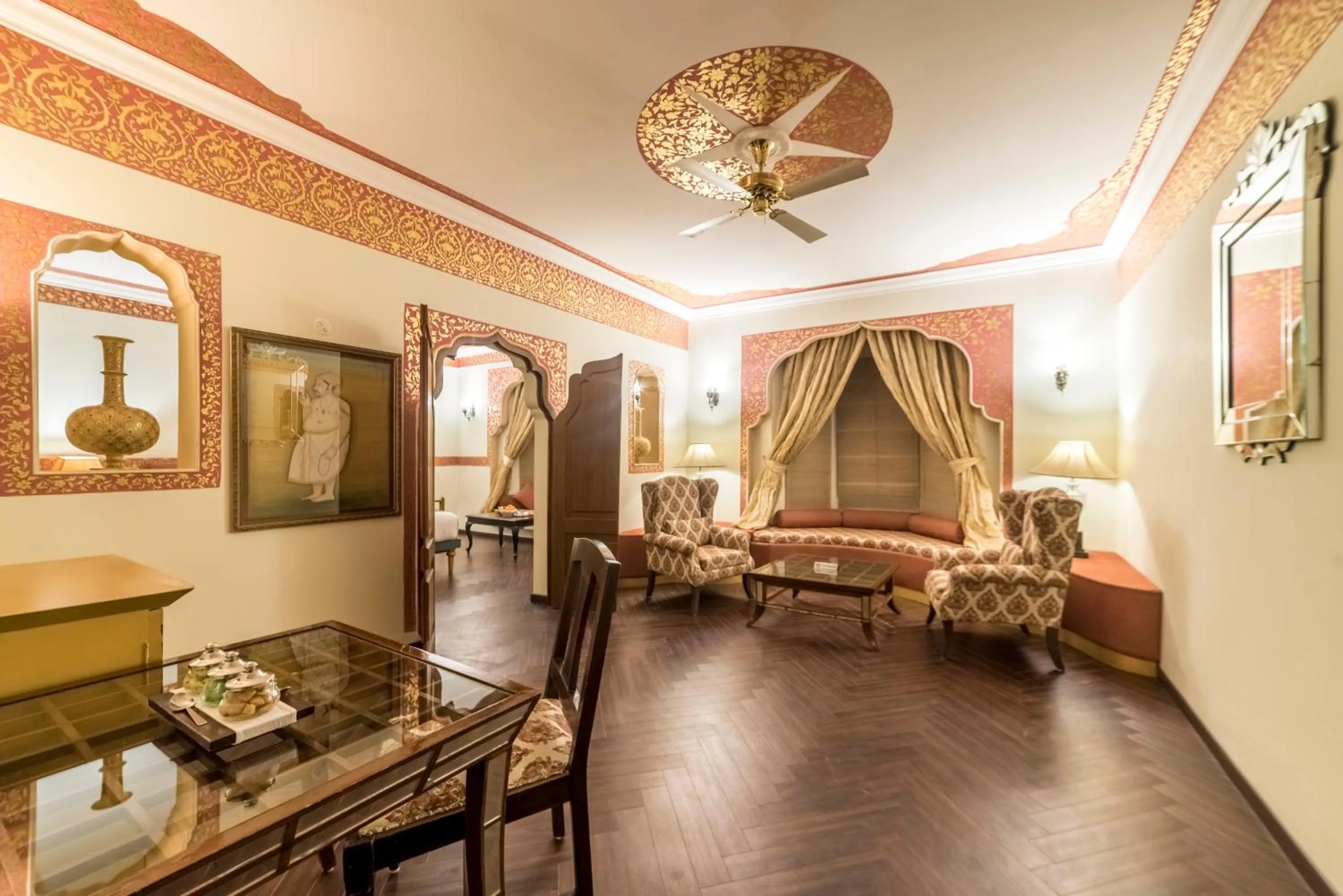 Living room in Fort Rajwada,Jaisalmer
