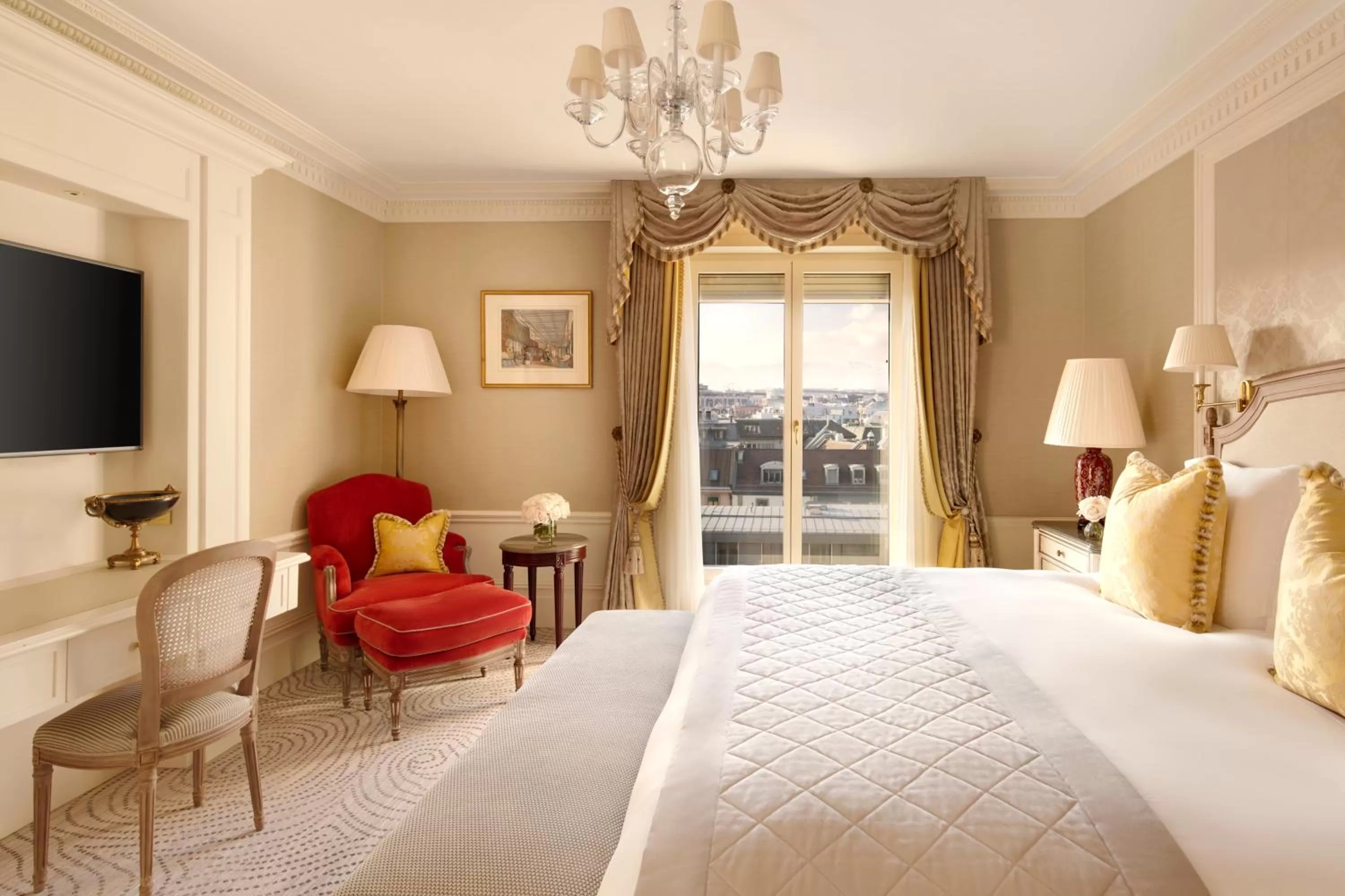 Bed in Beau-Rivage Genève