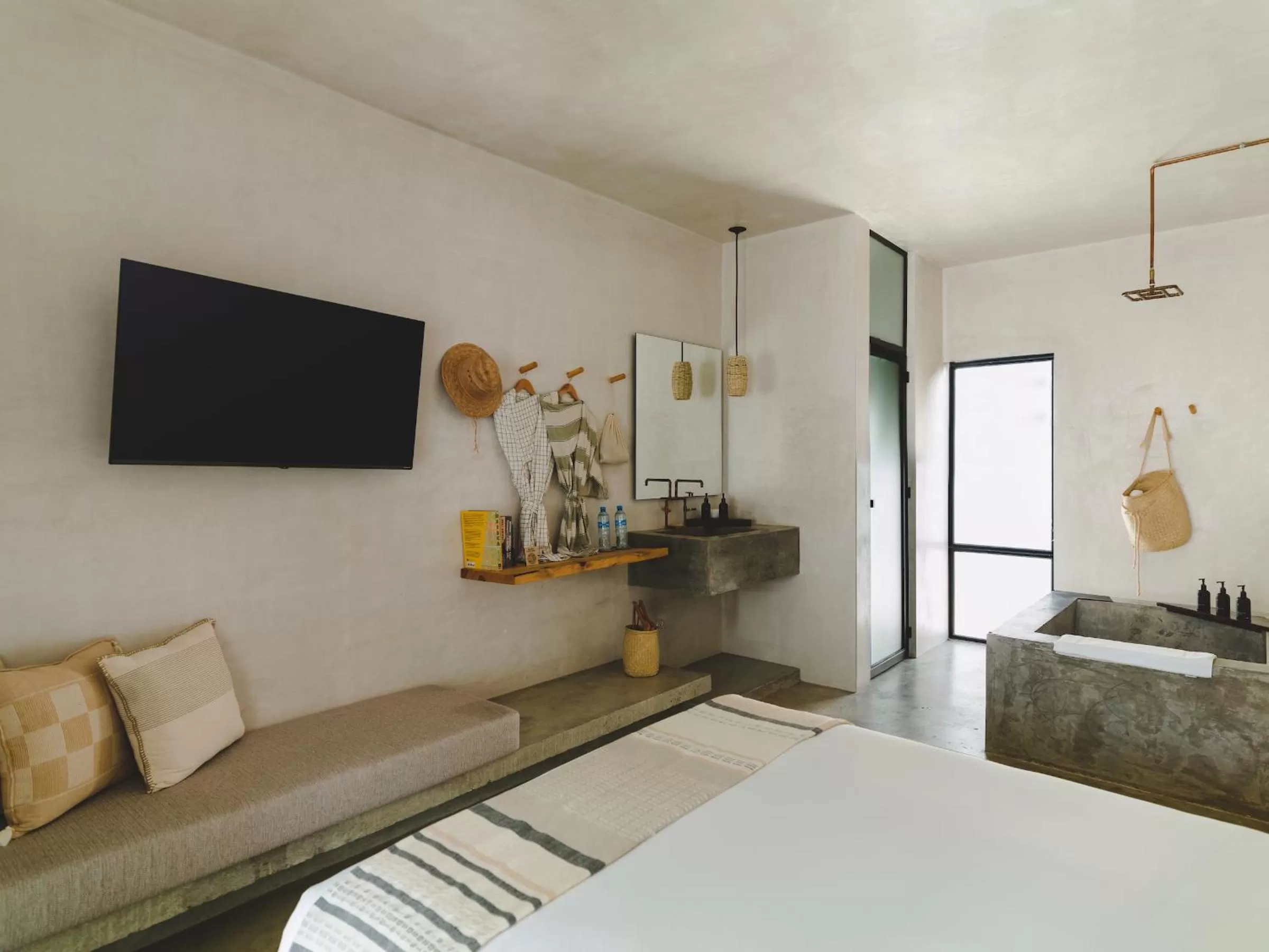 Bathroom, Bed in Drift San Jose del Cabo, a Member of Design Hotels