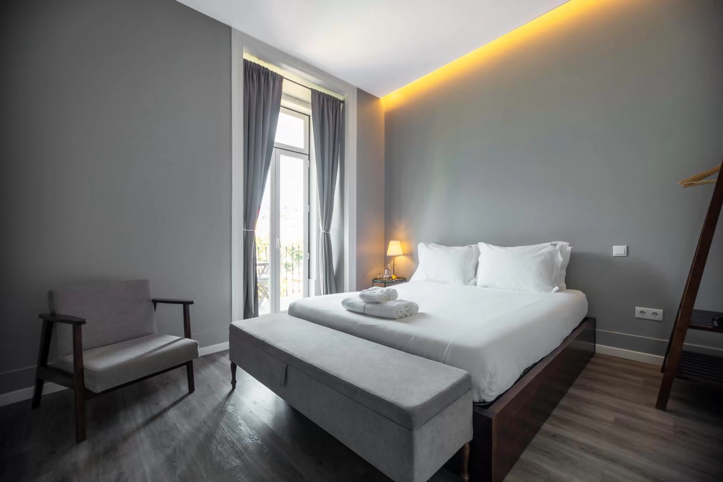 Bedroom, Bed in The Hygge Lisbon Suites - Estrela