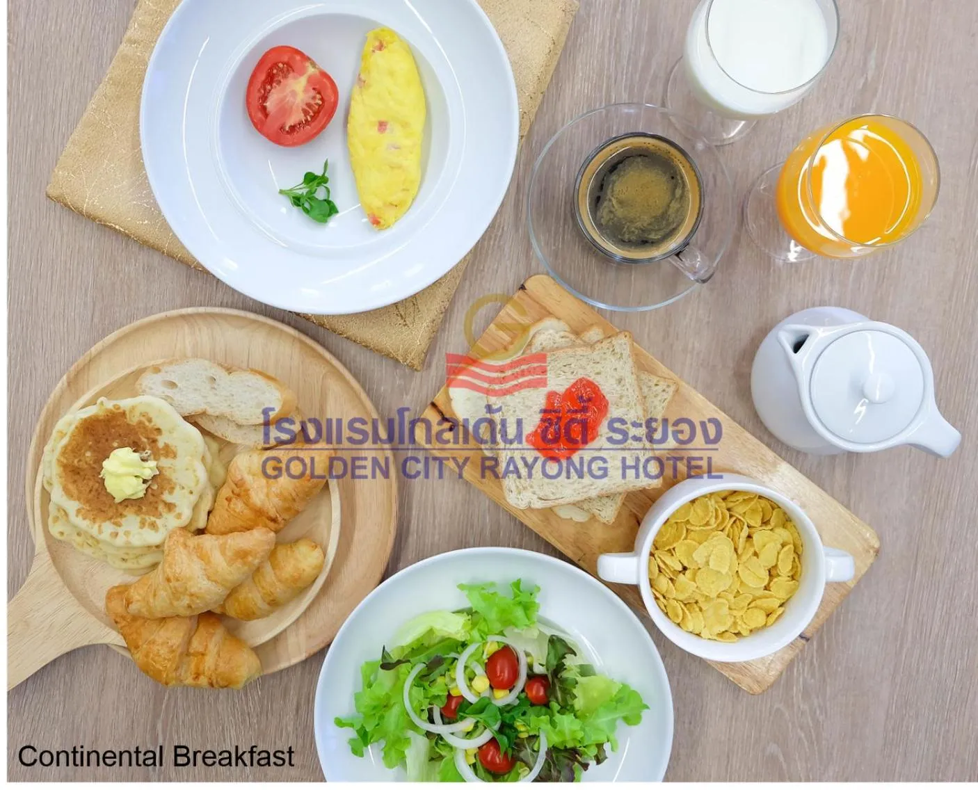 Breakfast in Golden City Rayong Hotel