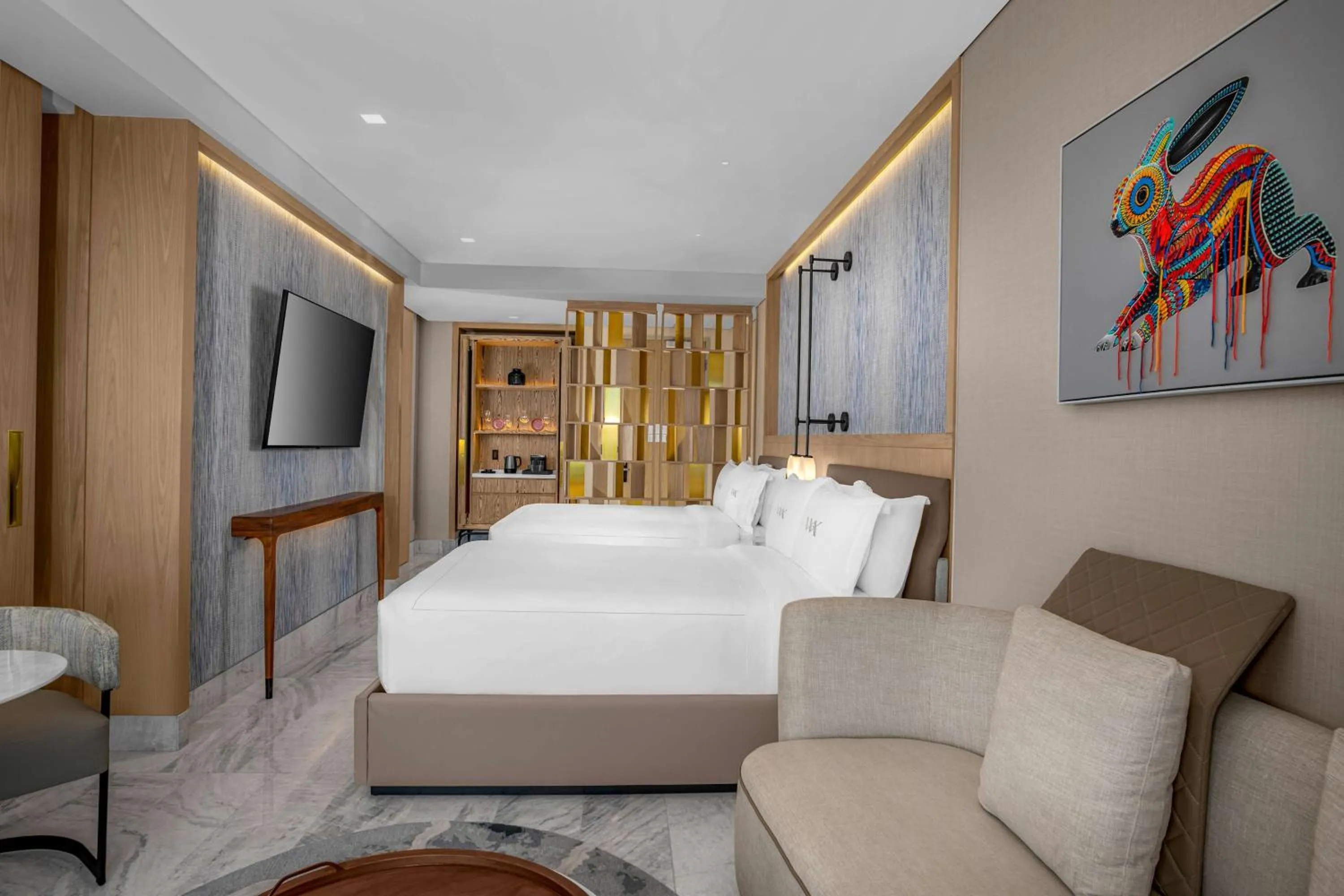 Bedroom, Bed in Waldorf Astoria Riviera Maya