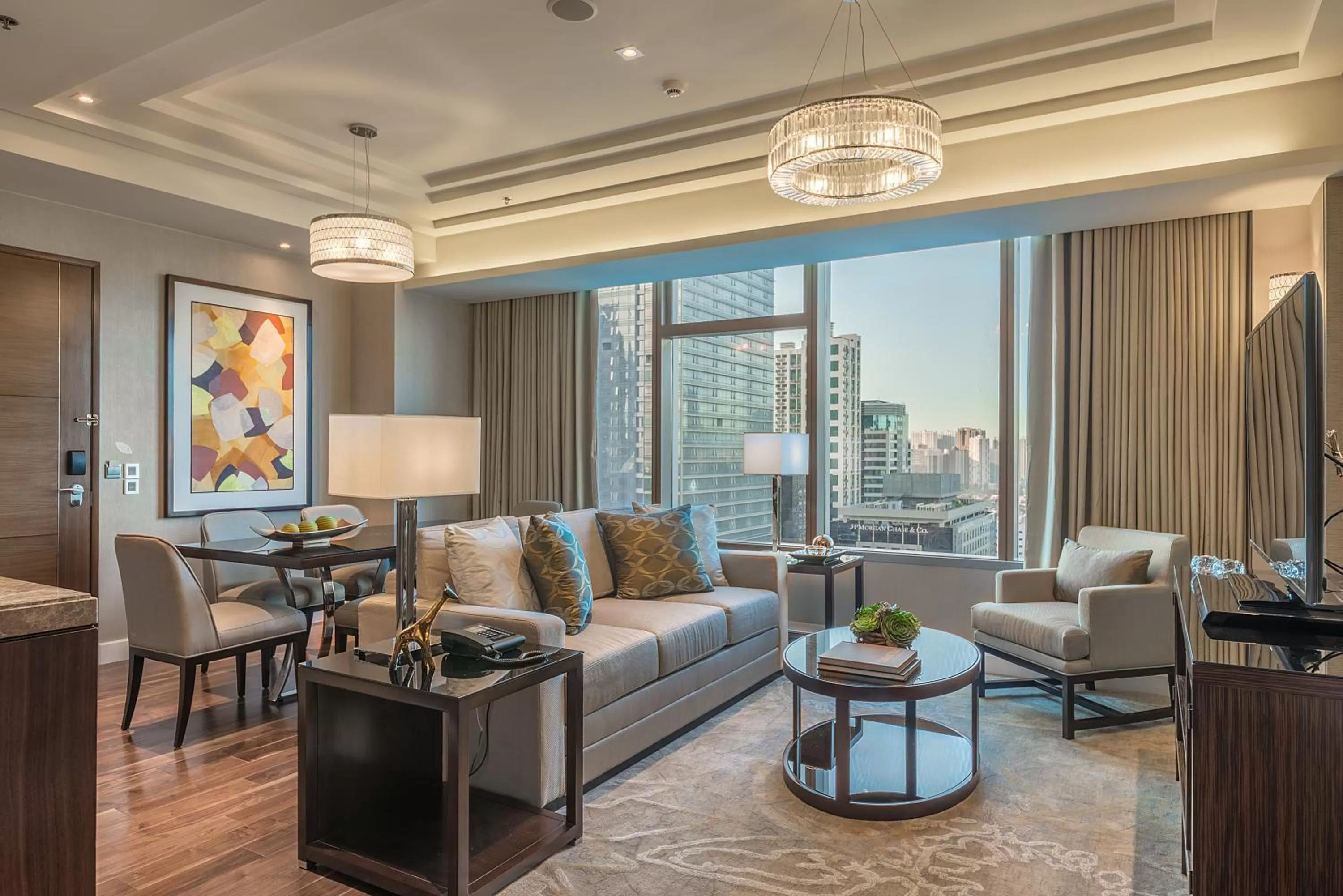 Living room in Ascott Bonifacio Global City Manila