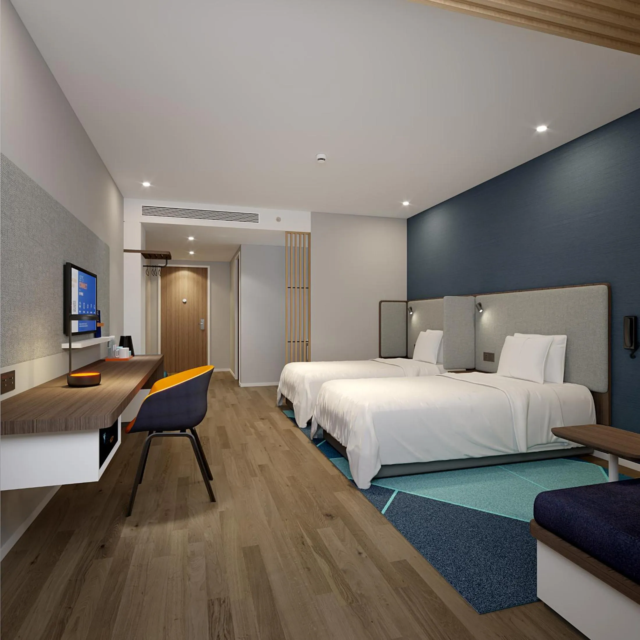 TV and multimedia, Bed in Holiday Inn Express Chongqing Airport Zone by IHG