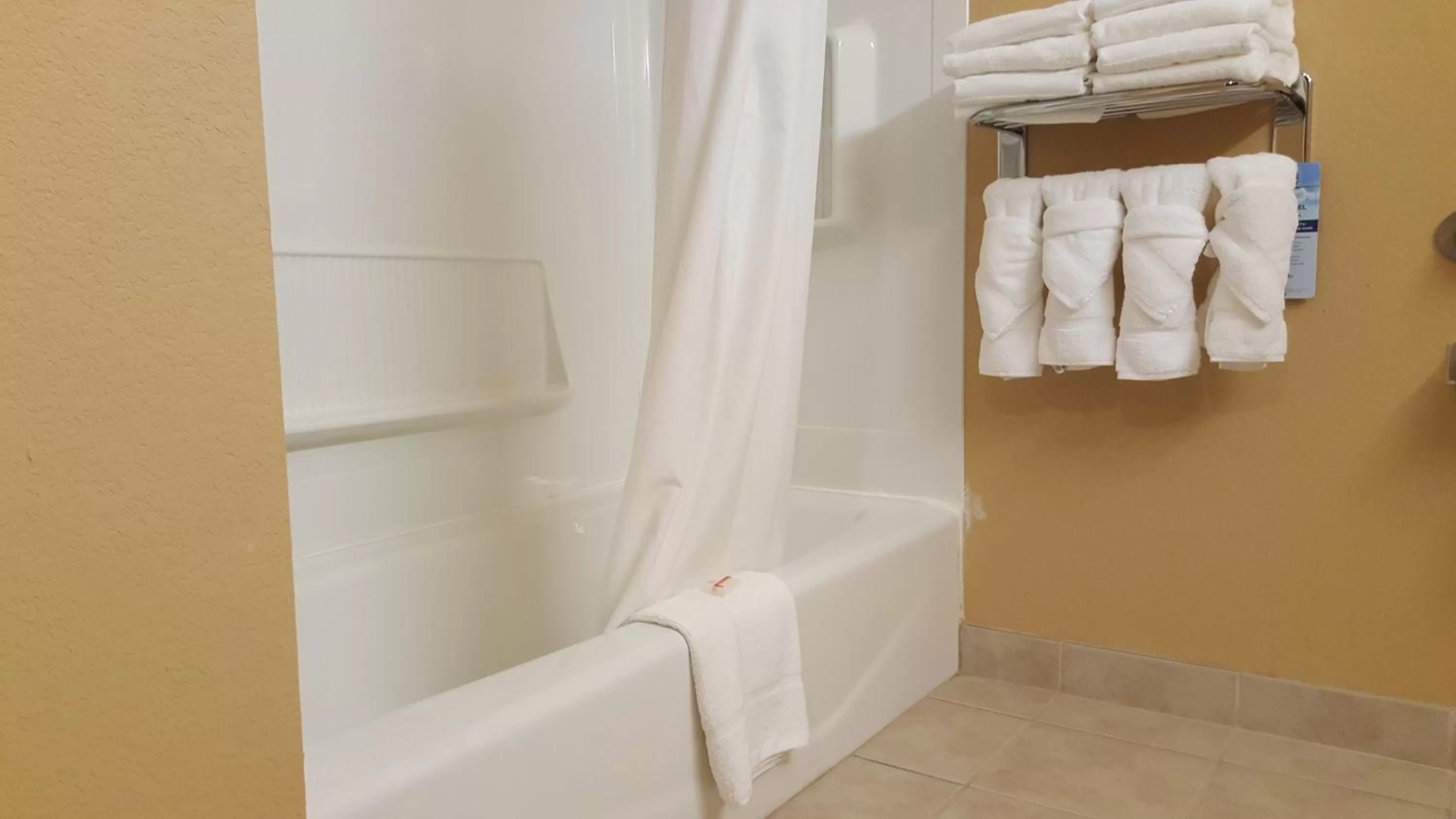 Bathroom in Microtel by Wyndham Bentonville