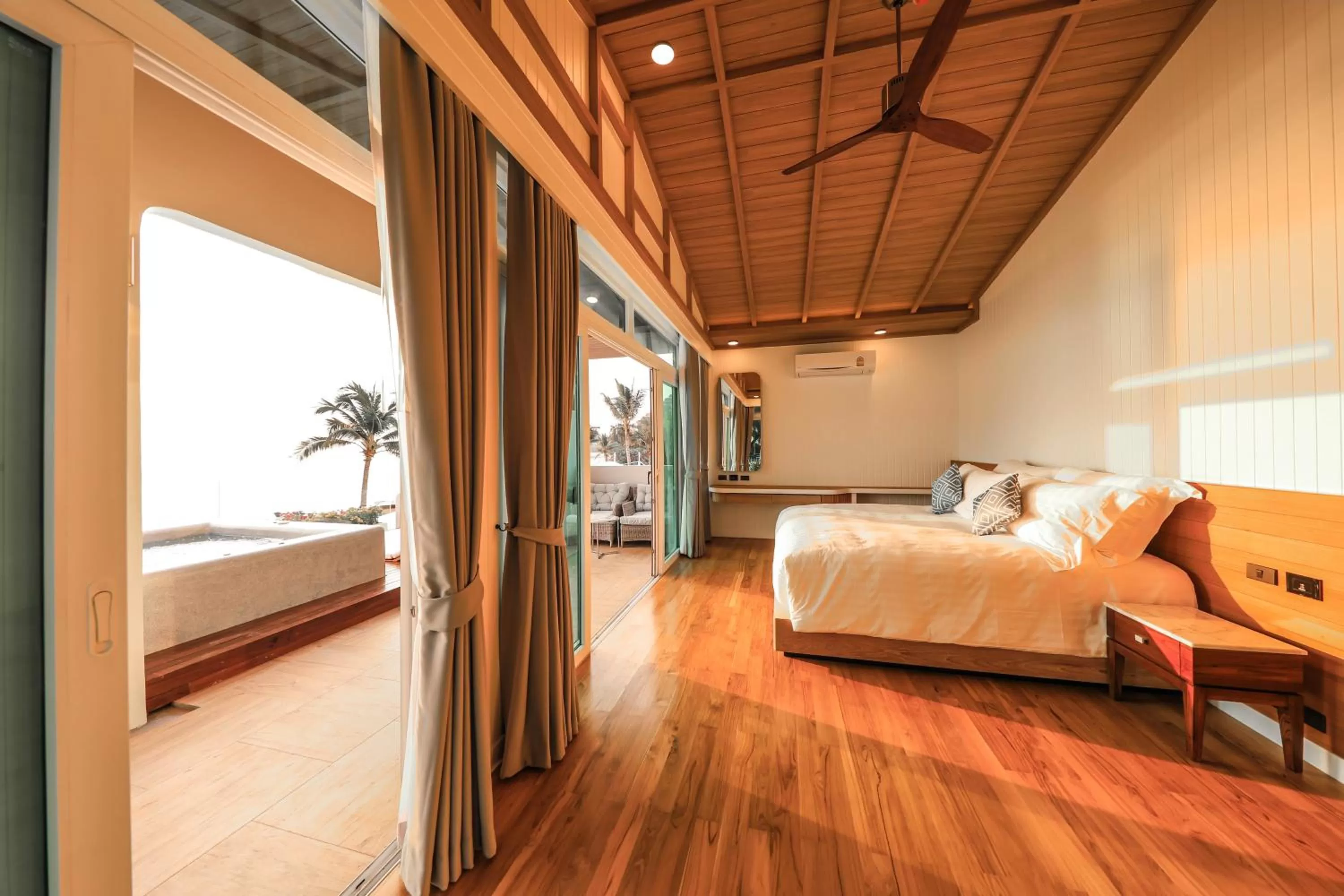 Bed in Kundala Beach Resort Hua Hin