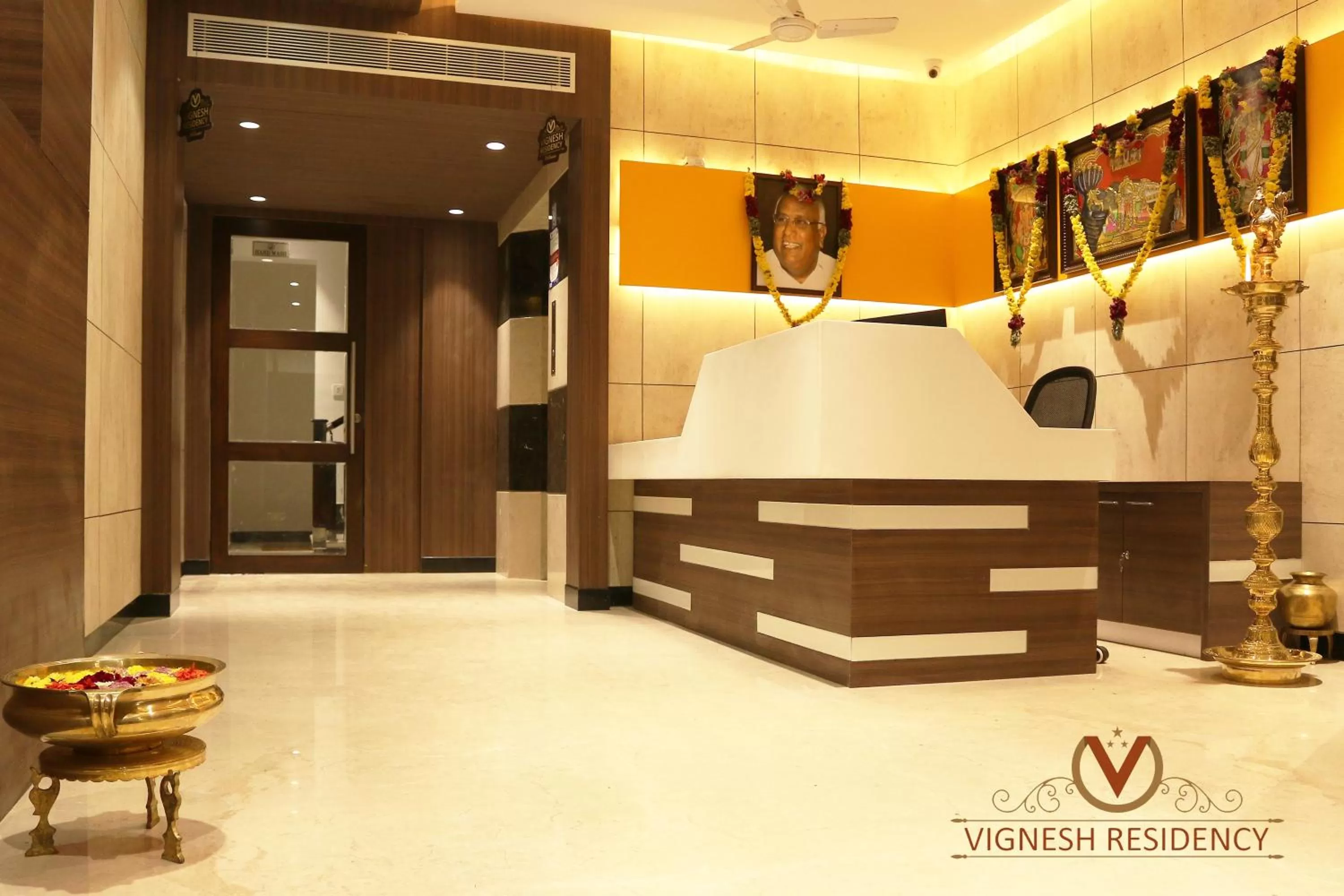 Lobby or reception in Vignesh Residency