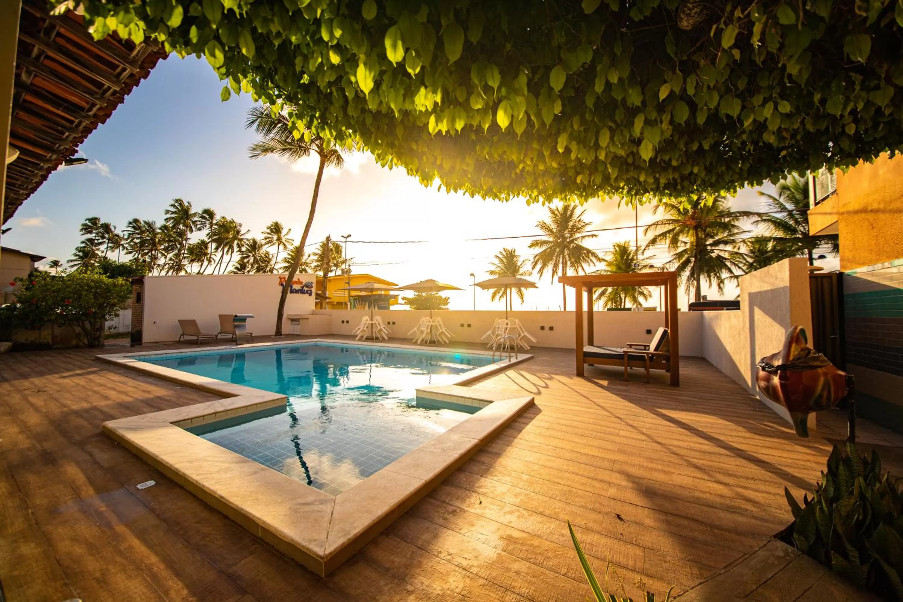 Swimming pool in Pousada Mariluz