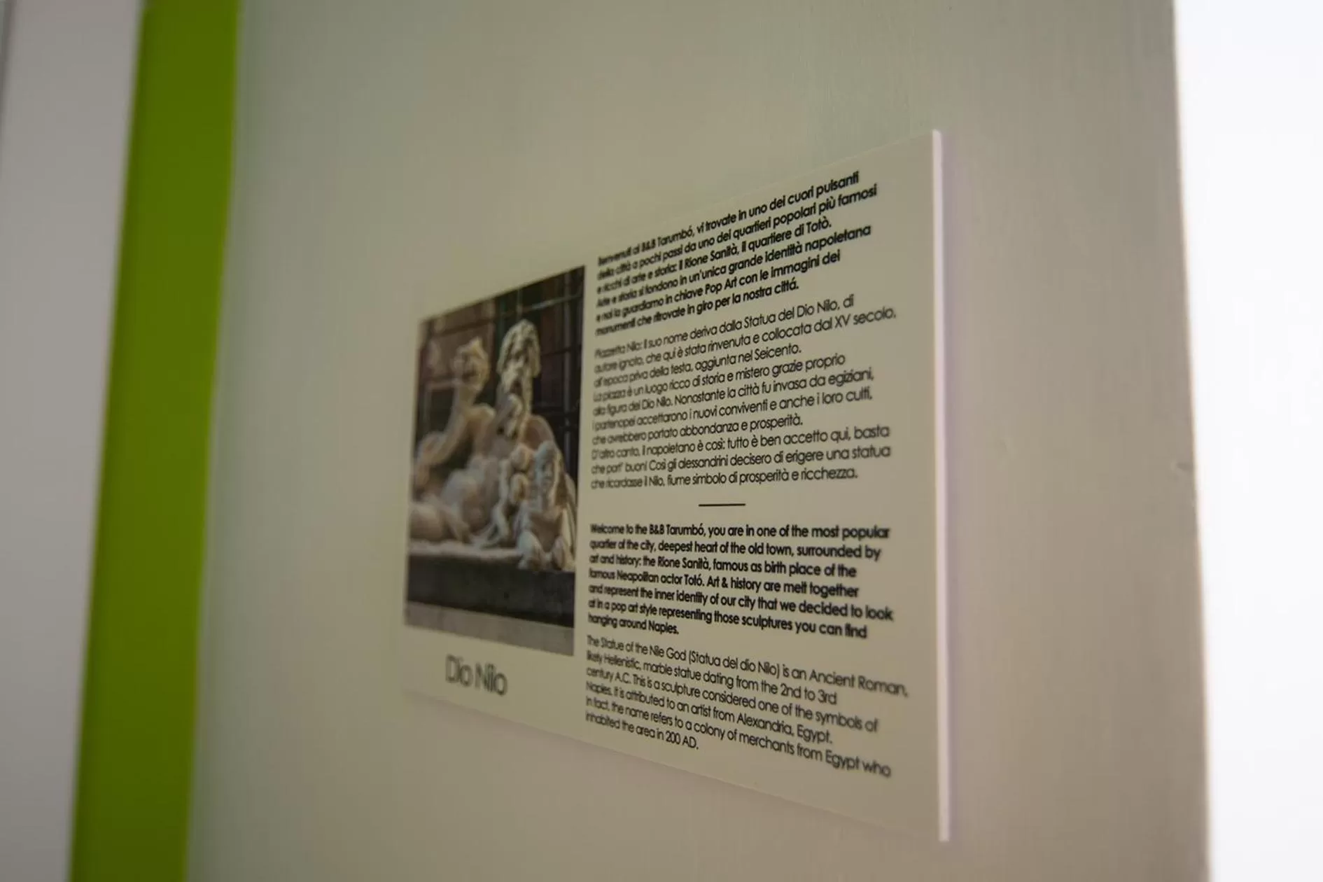 Nearby landmark in B&B Tarumbò