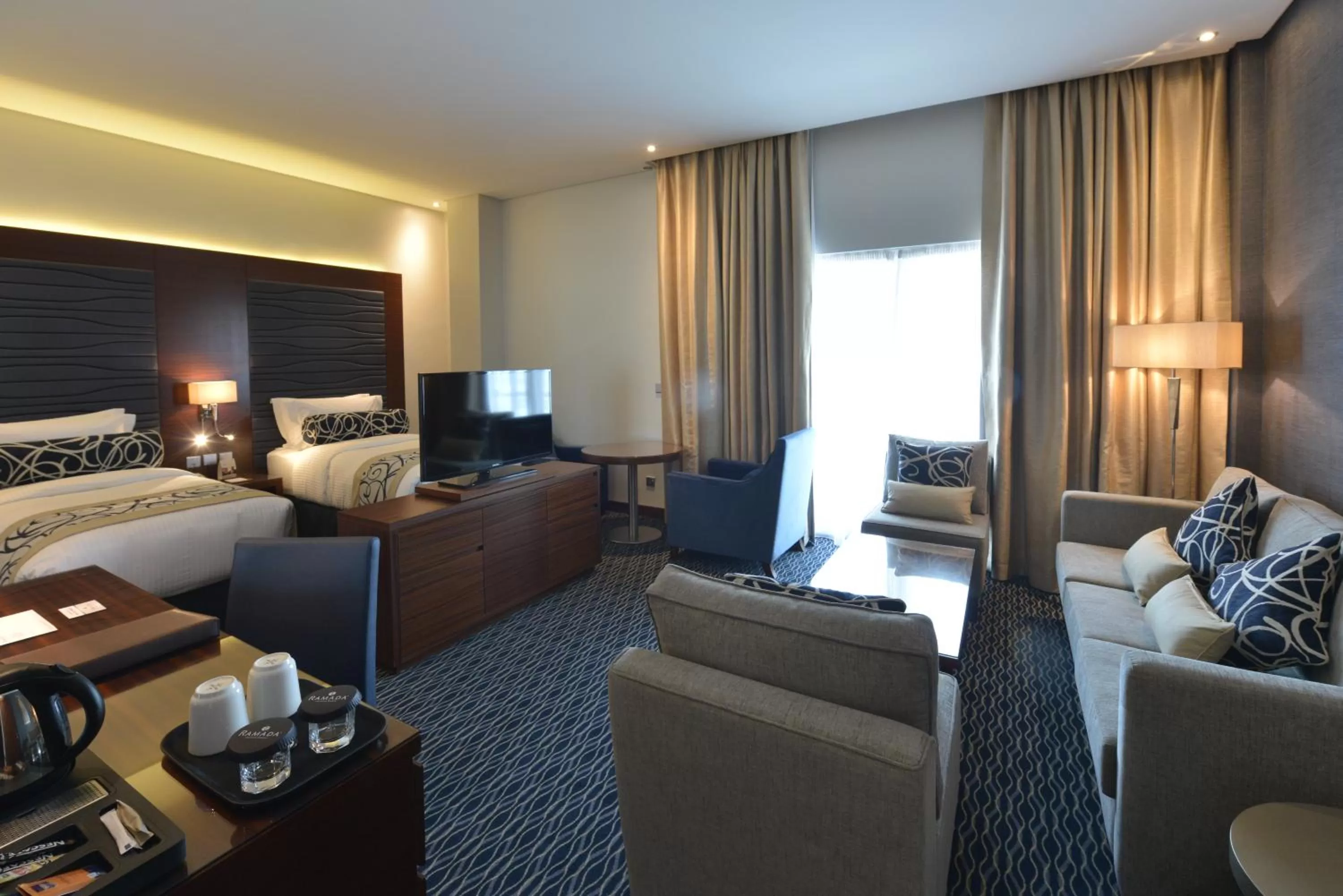 Shower, Bed in Ramada by Wyndham Manama City Centre