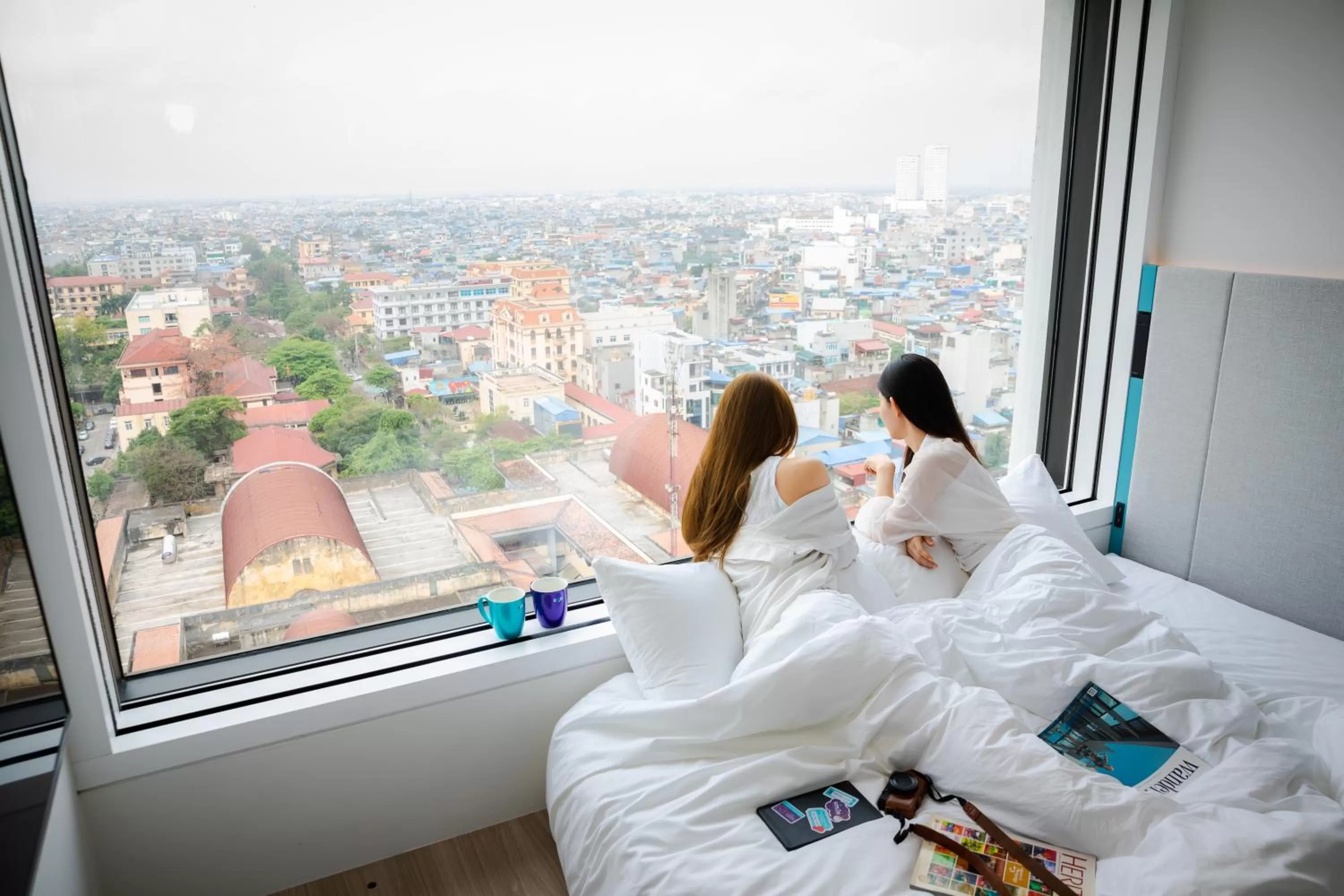 City view, Bed in SOJO Hotel Nam Dinh