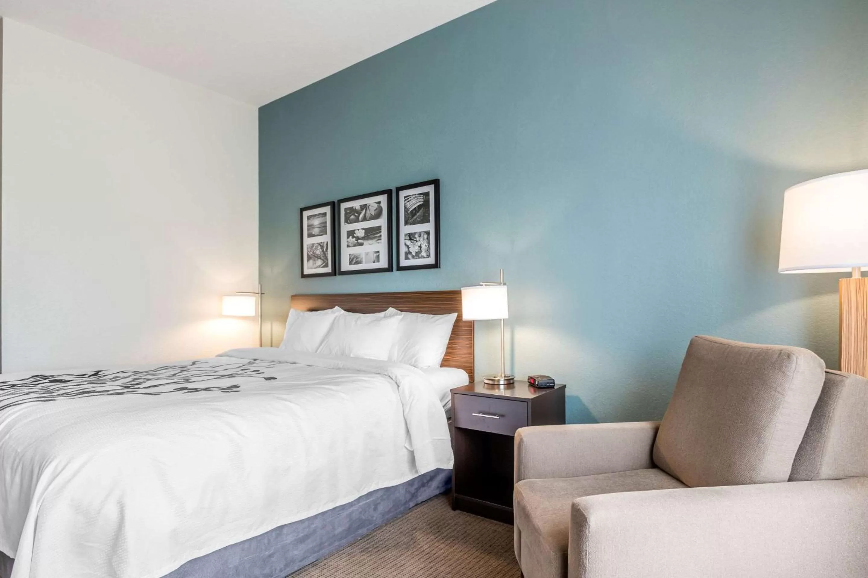 Photo of the whole room, Bed in Sleep Inn & Suites West Des Moines near Jordan Creek