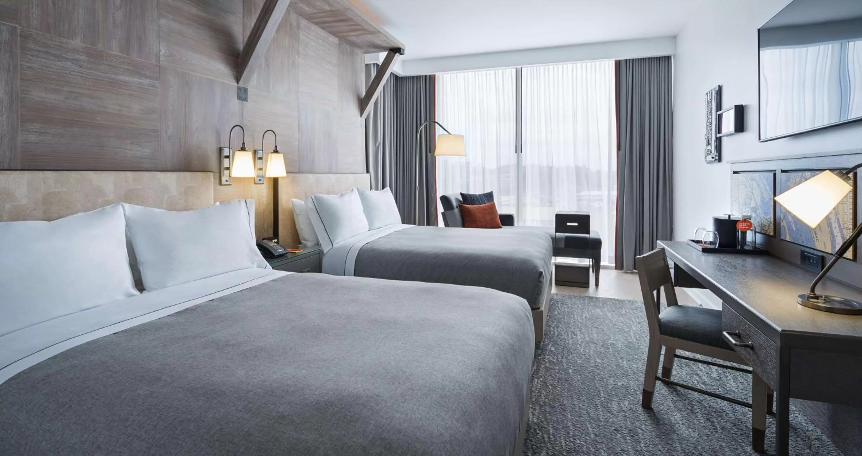 Bedroom, Bed in Canopy By Hilton Washington DC The Wharf