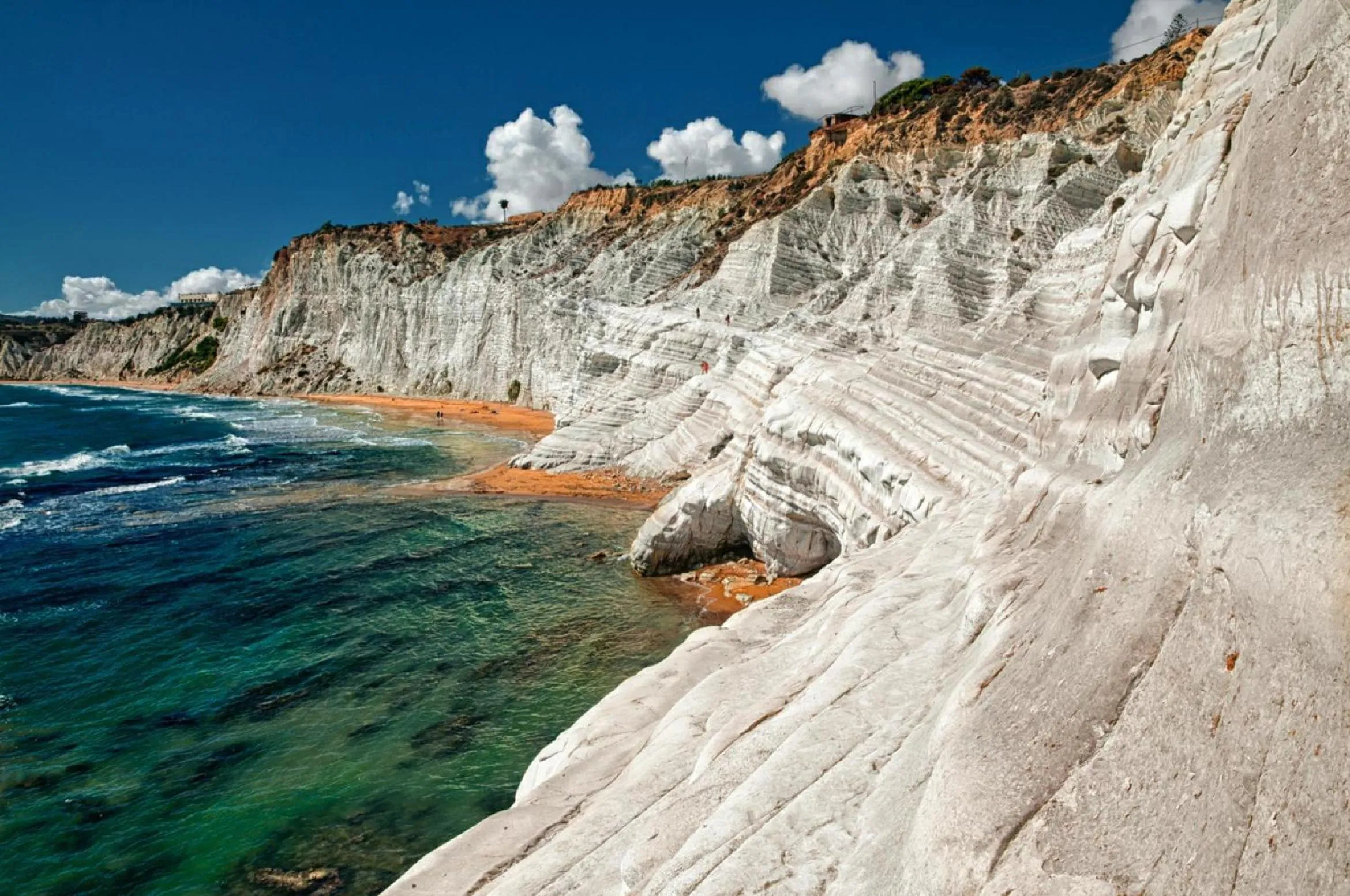 Bird's eye view in Scala Dei Turchi Resort