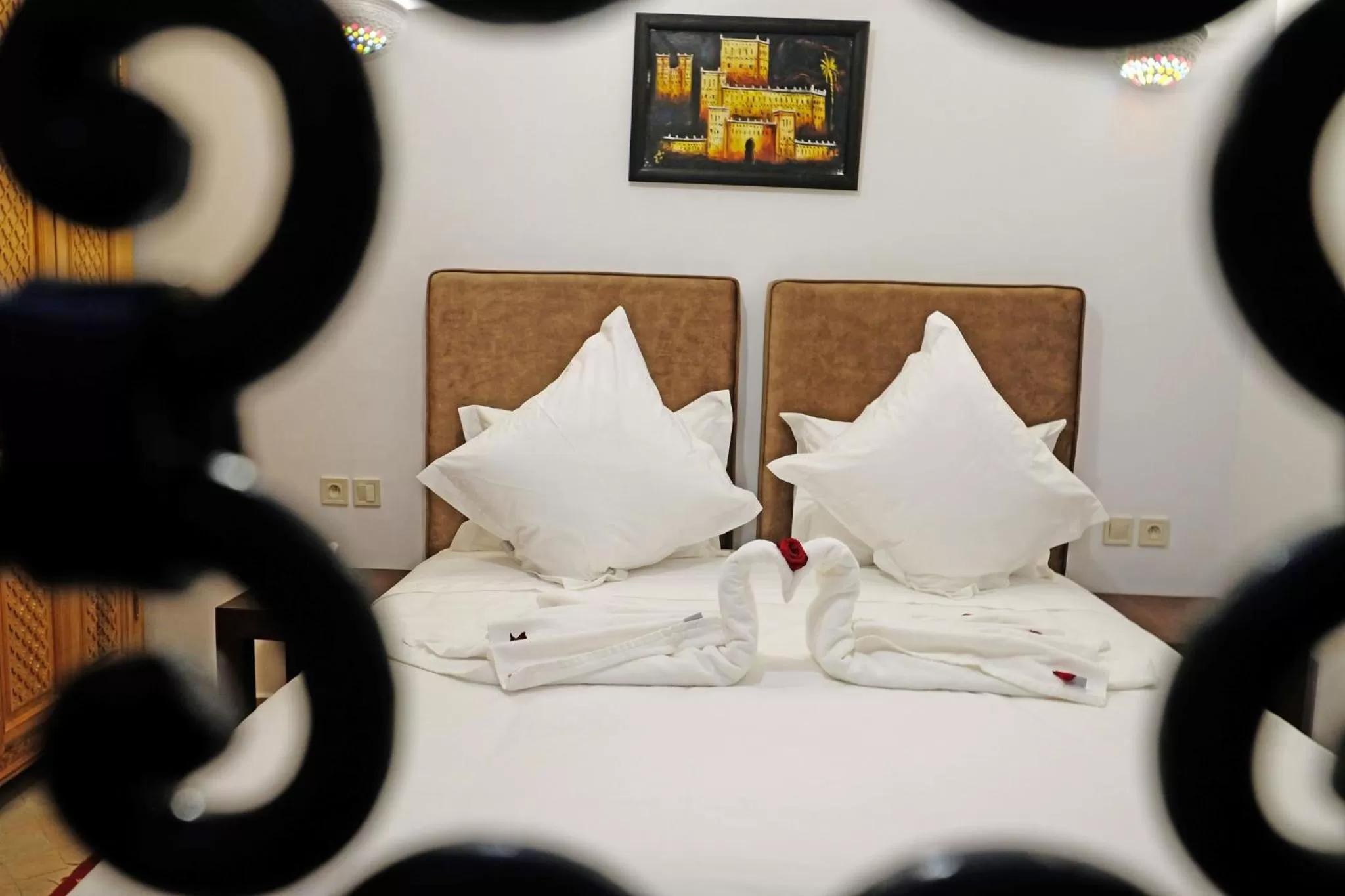 Bedroom, Bed in Riad ZANOUBA