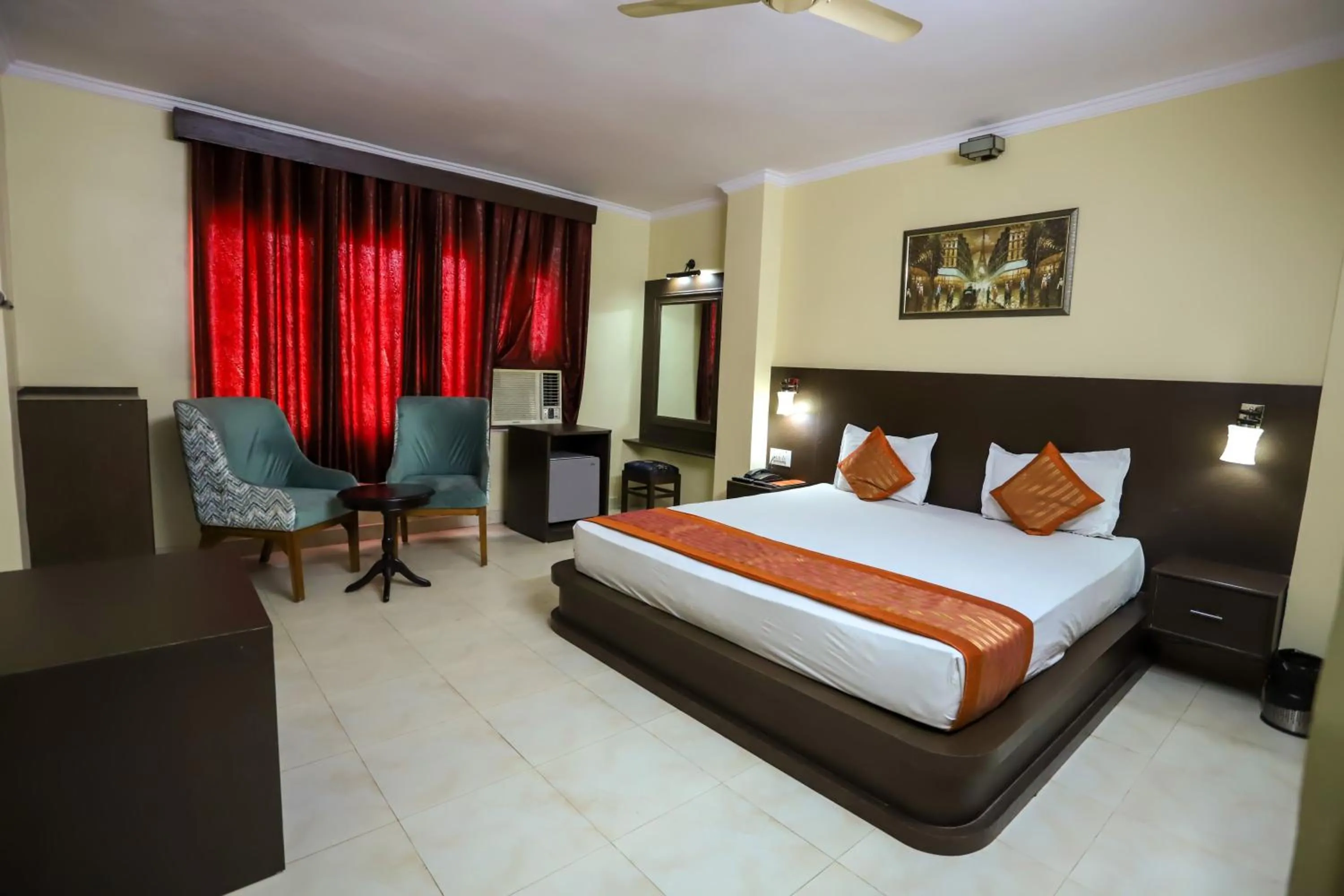 Bedroom, Bed in Hotel Jaisingh Palace