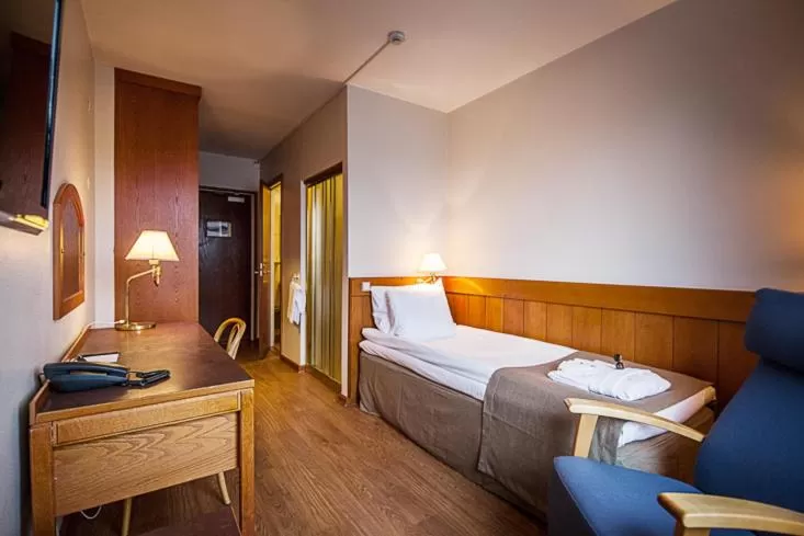 Photo of the whole room, Bed in First Hotel Bengtsfors