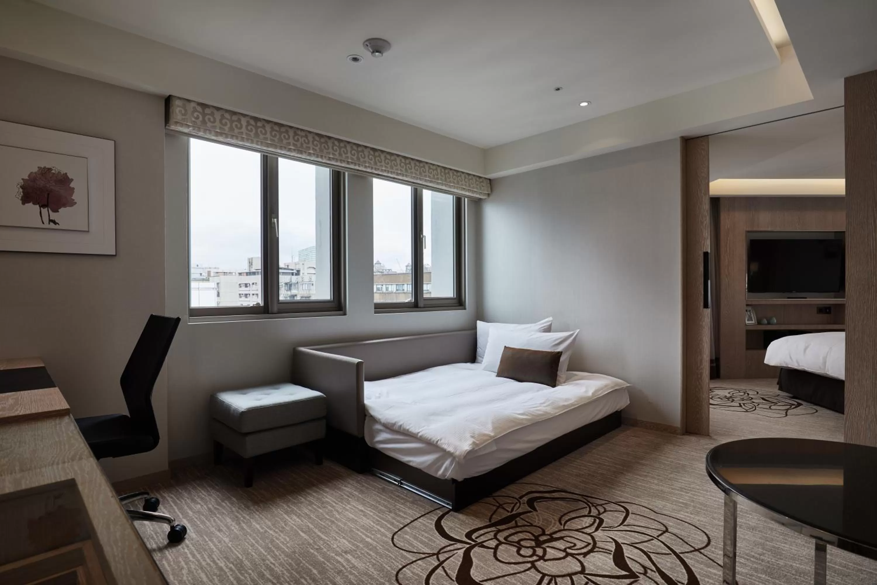 Bed in K Hotel Taipei Chang-An