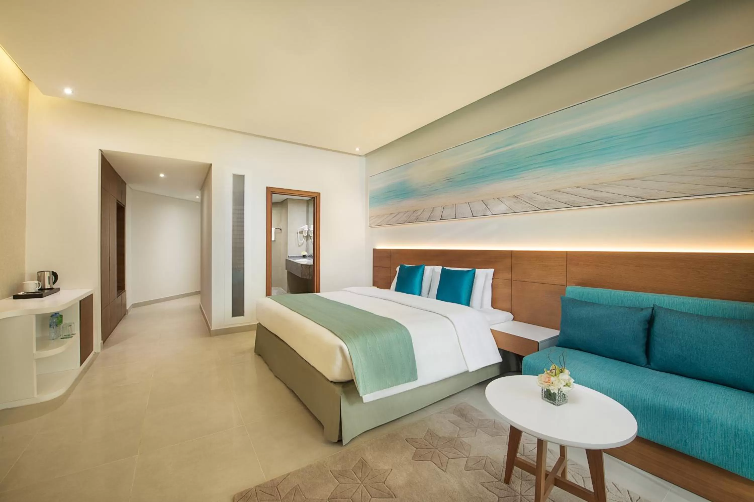 Photo of the whole room, Bed in Wyndham Garden Ajman Corniche