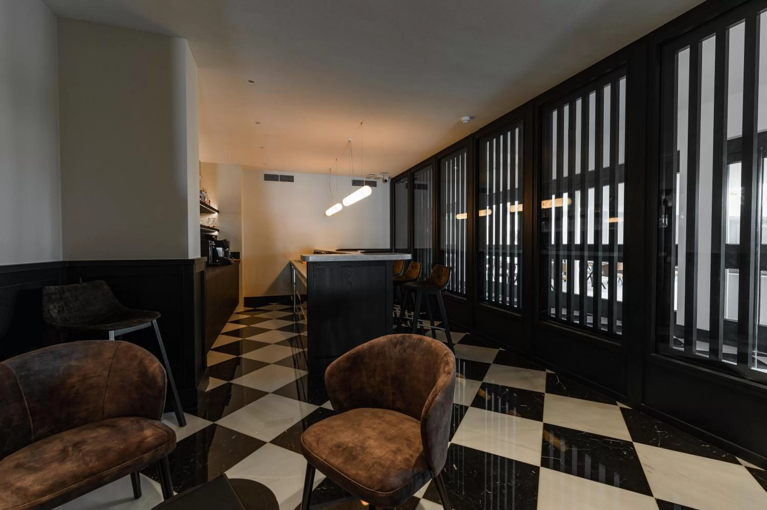 Lounge or bar in Hotel Le Bois De Bruges