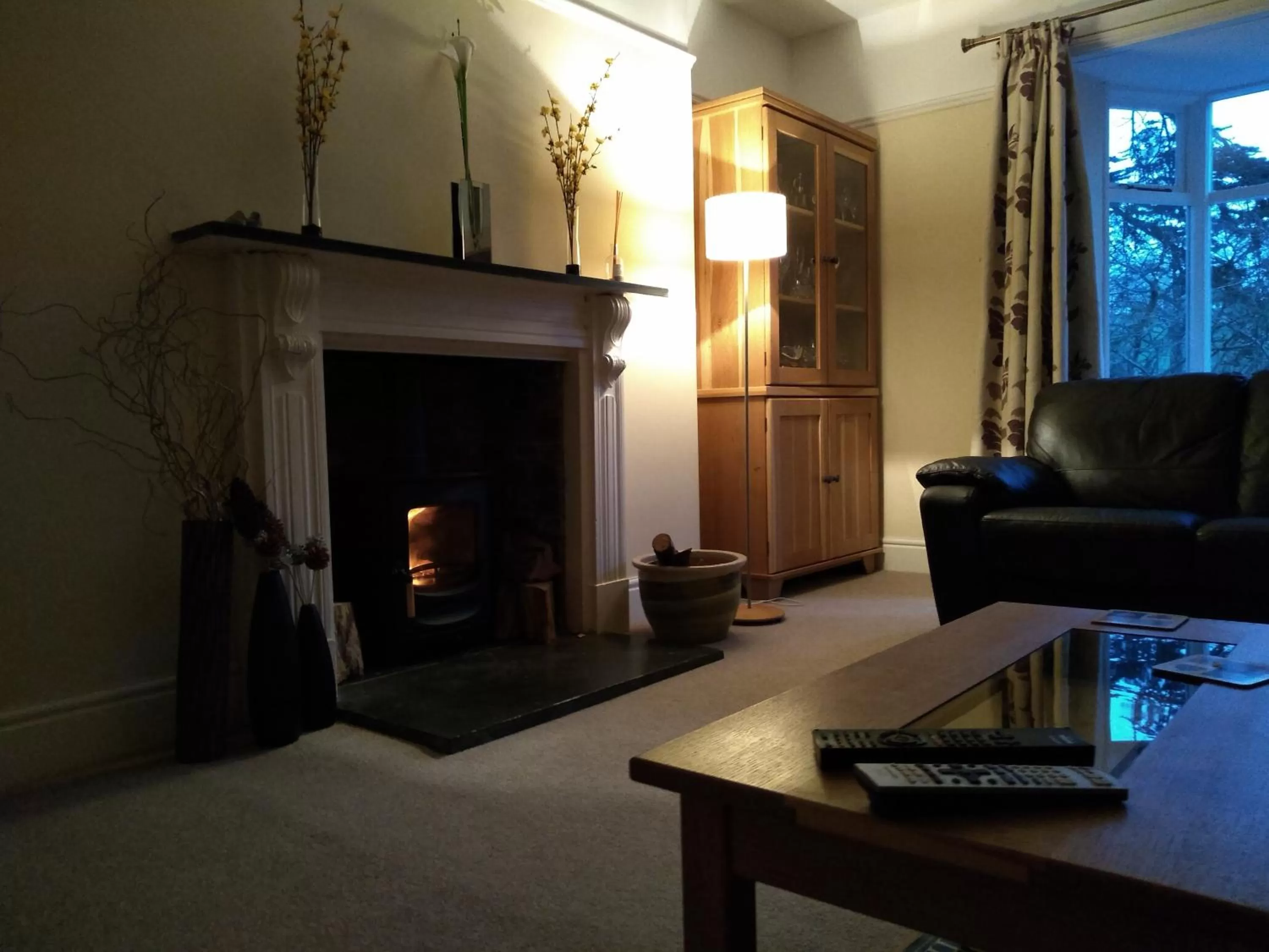 Communal lounge/ TV room in The Old Rectory Bed and Breakfast