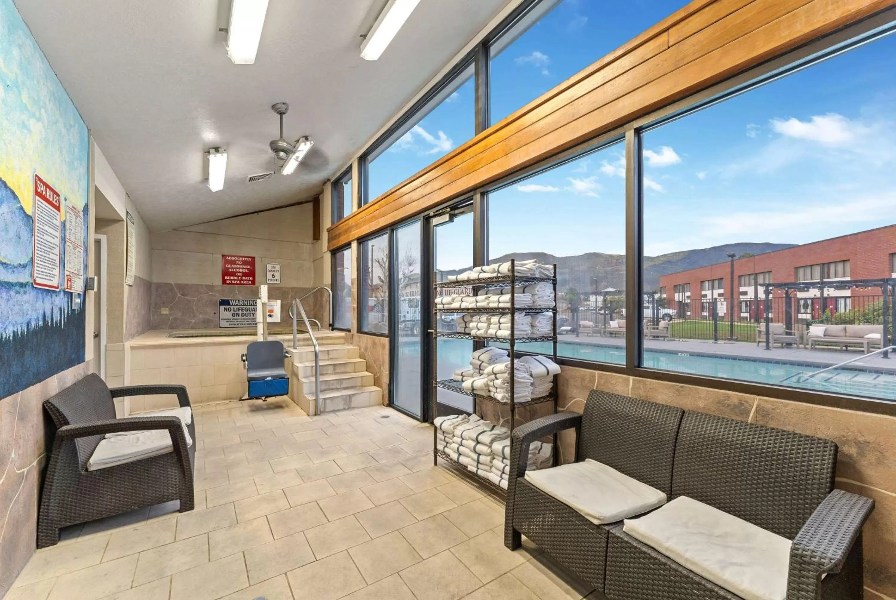 Pool view in Ramada by Wyndham Cedar City