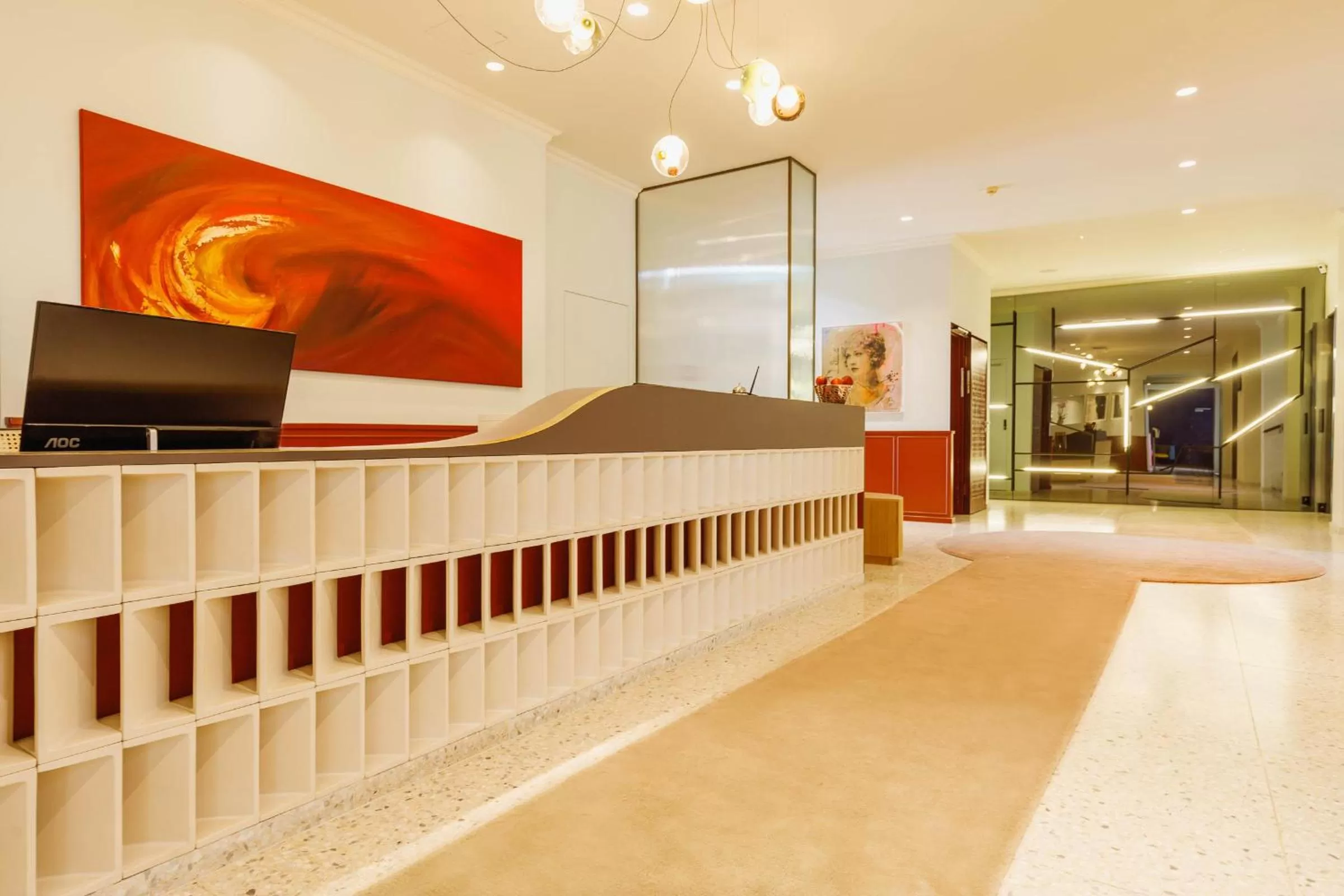 Lobby or reception in Der Wilhelmshof