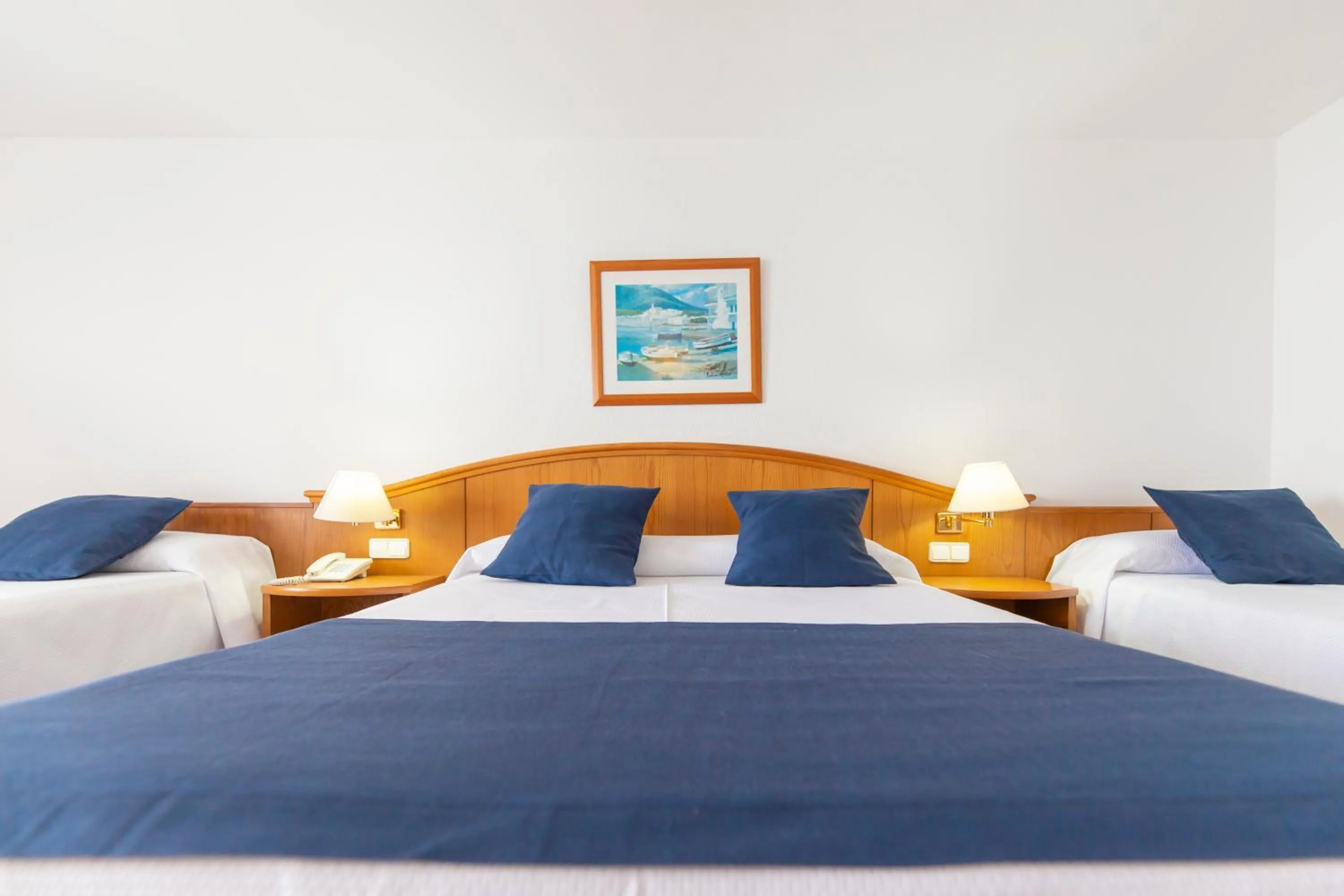 Bed in Hotel Ramblamar