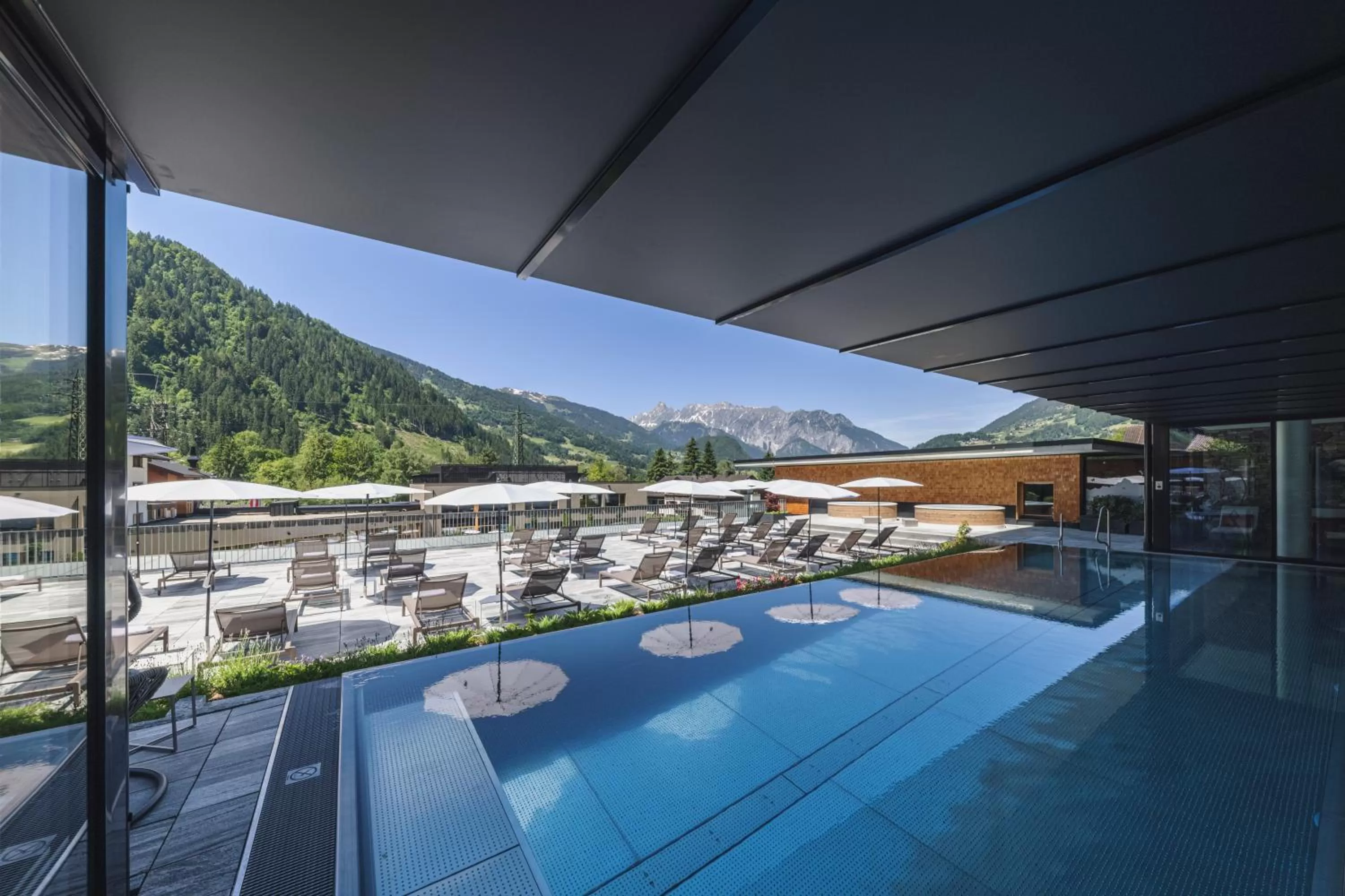 Swimming pool in Alpenhotel Montafon & SPA