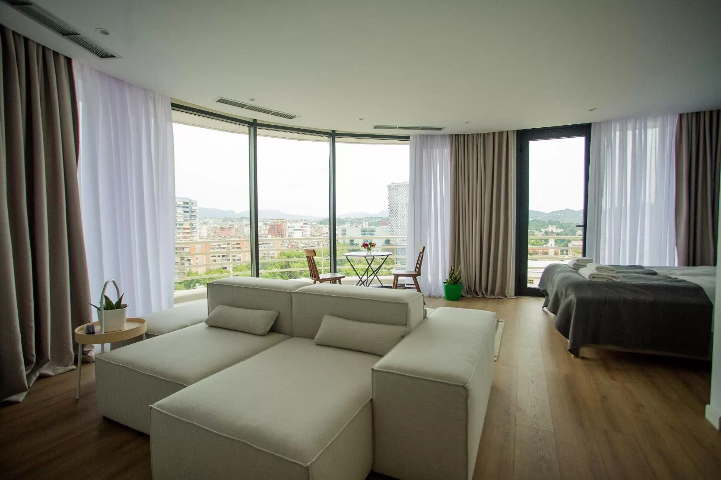Balcony/Terrace, Seating Area in Rooftop Tirana