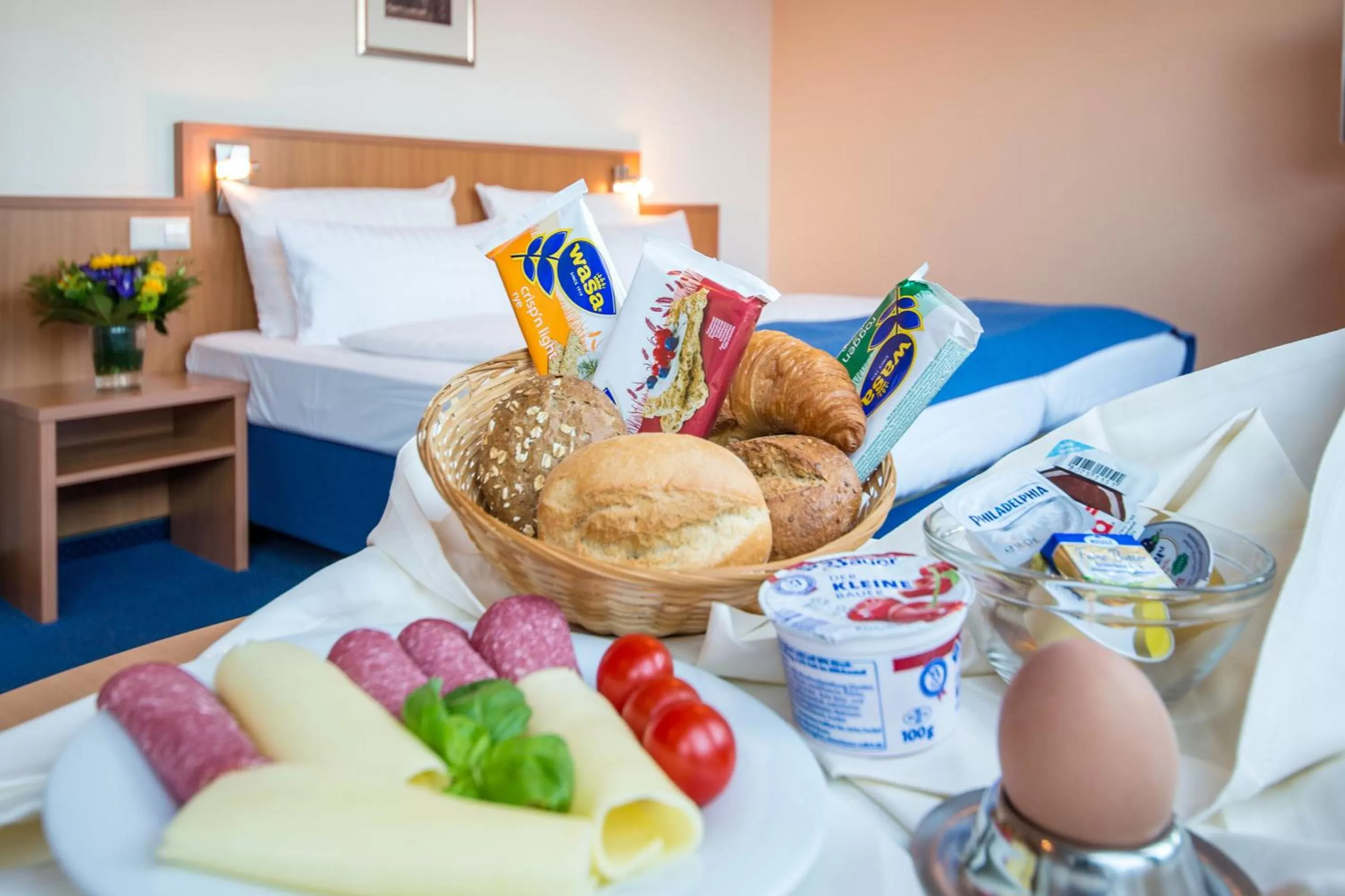 Decorative detail, Bed in Hotel & Restaurant Goldener Pflug