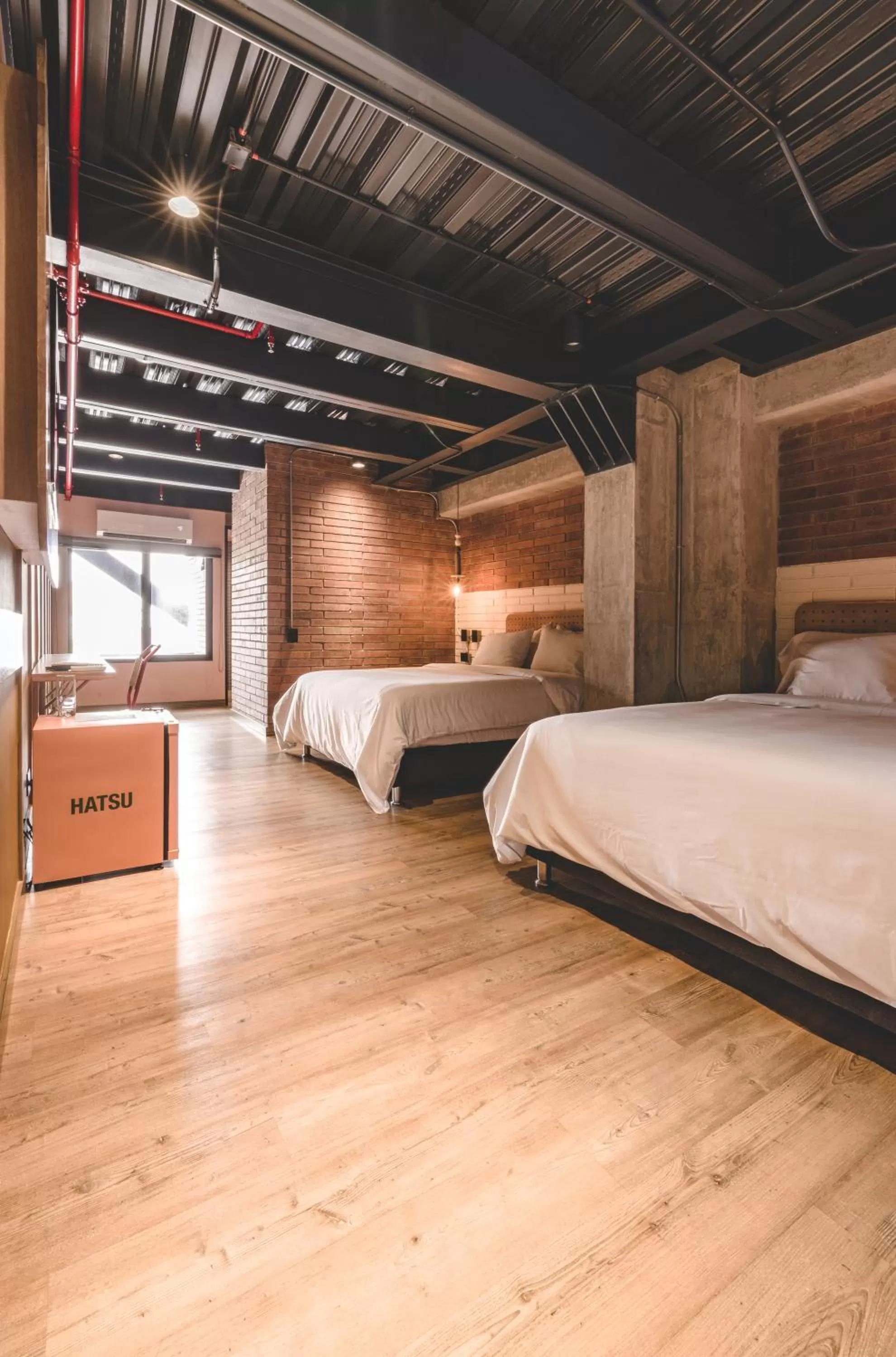 Photo of the whole room, Bed in The Somos Beats Hotel & Rooftop