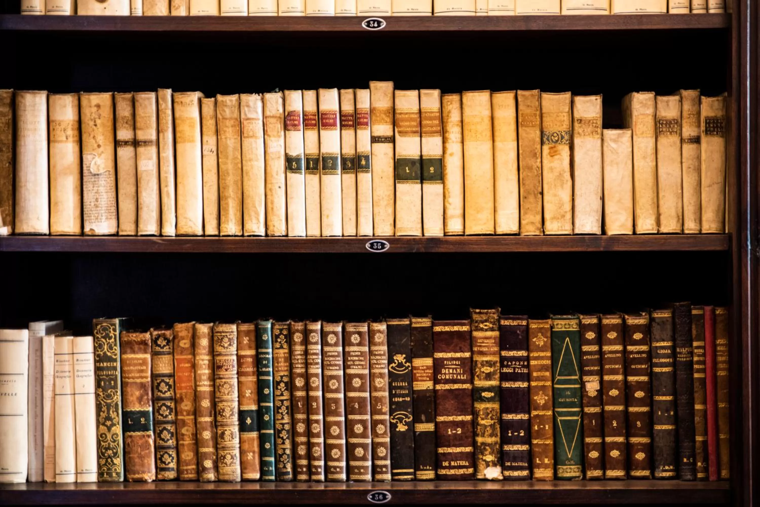 Library in Dimora de Matera Luxury Suites