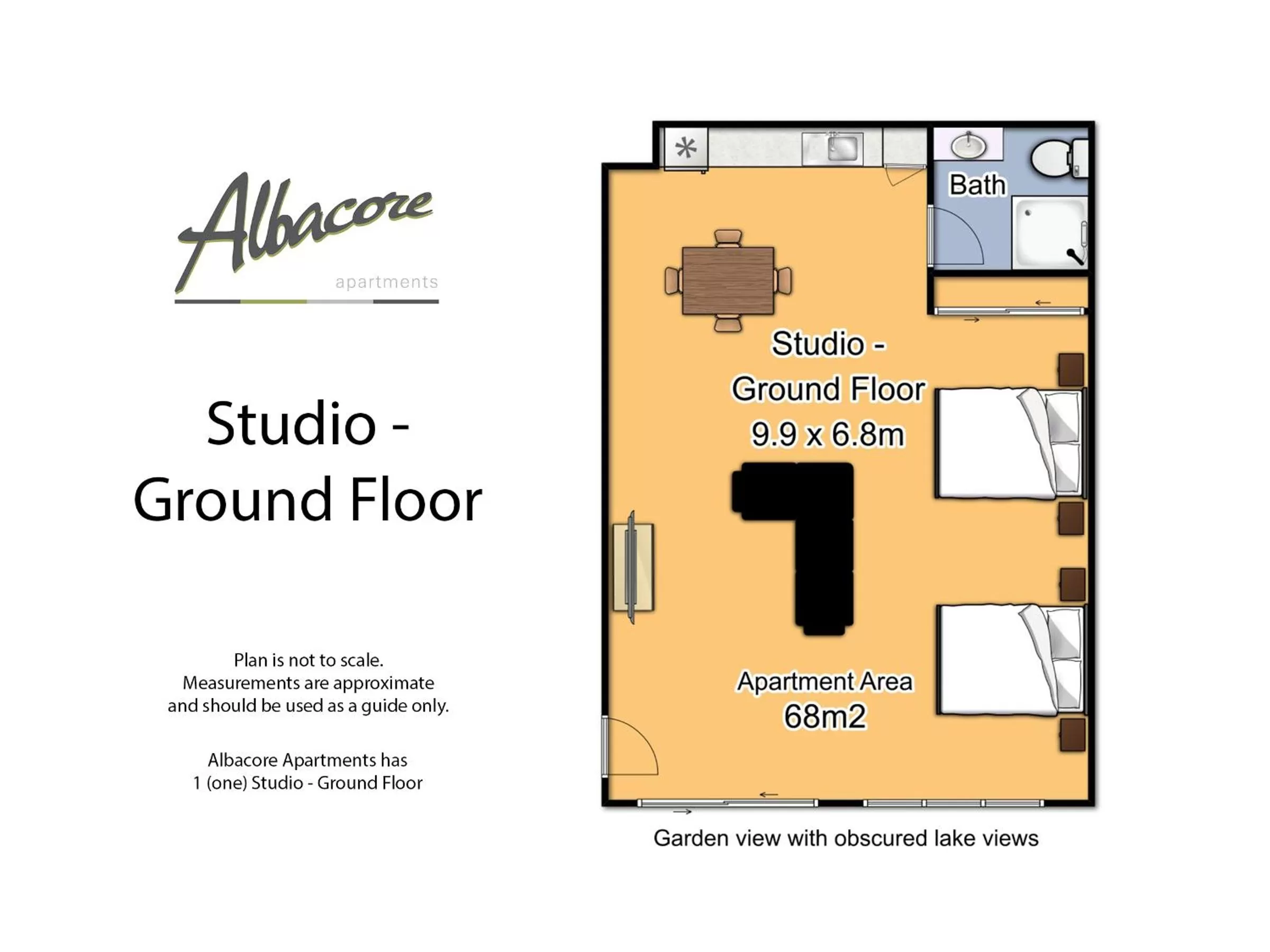Floor plan in Albacore Apartments