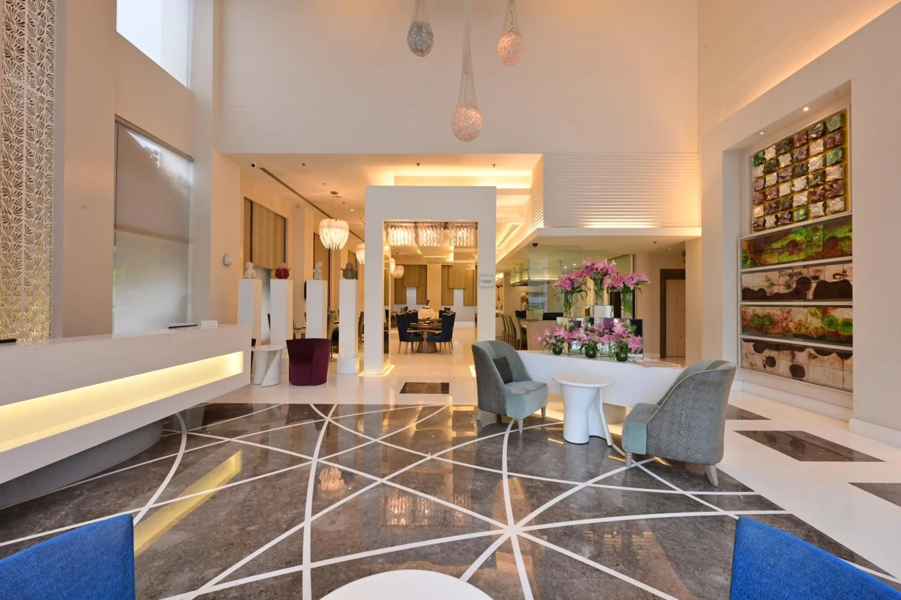 Lobby or reception in Clarens Hotel