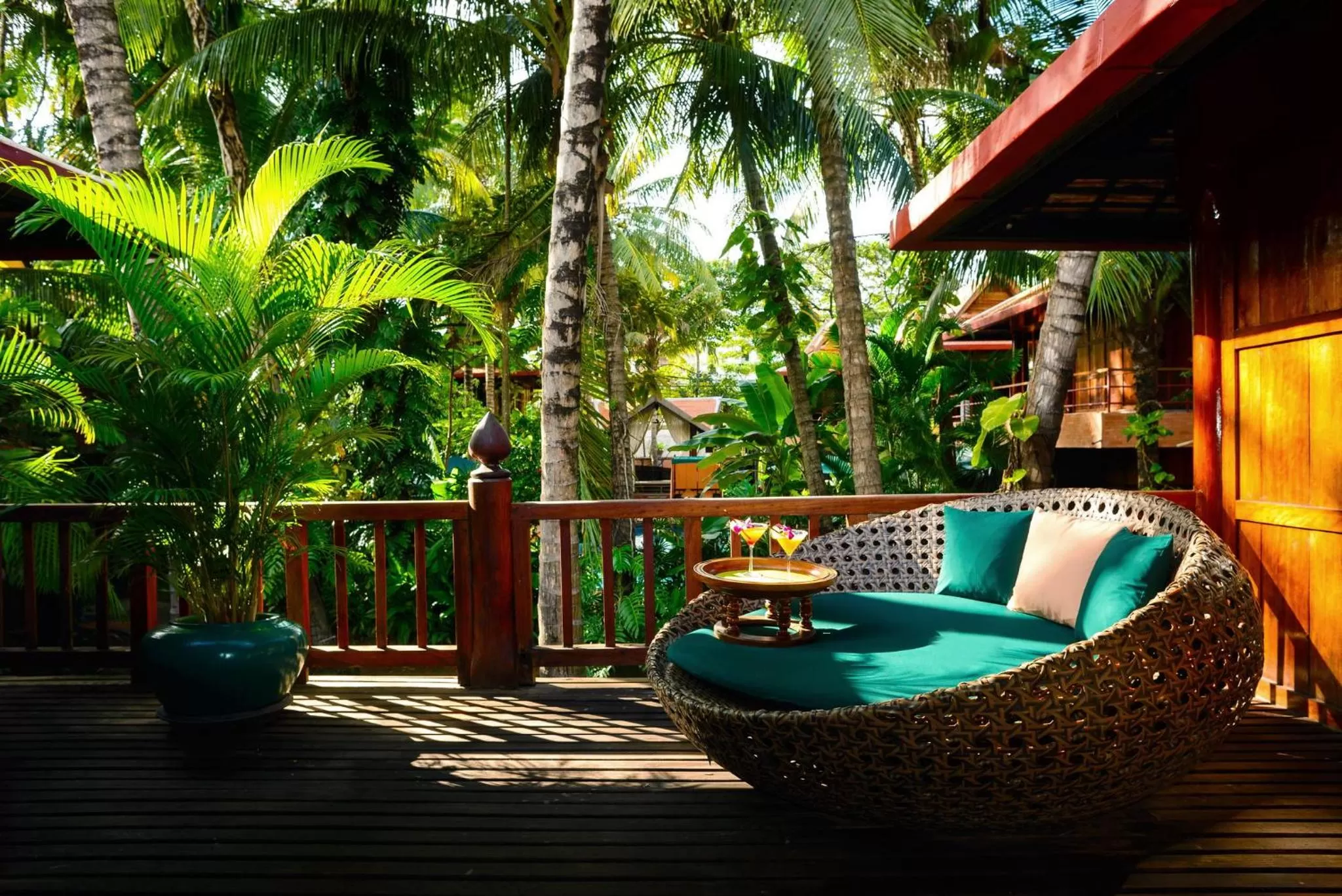 Patio in Angkor Village Hotel - Small Luxury Hotels of the World