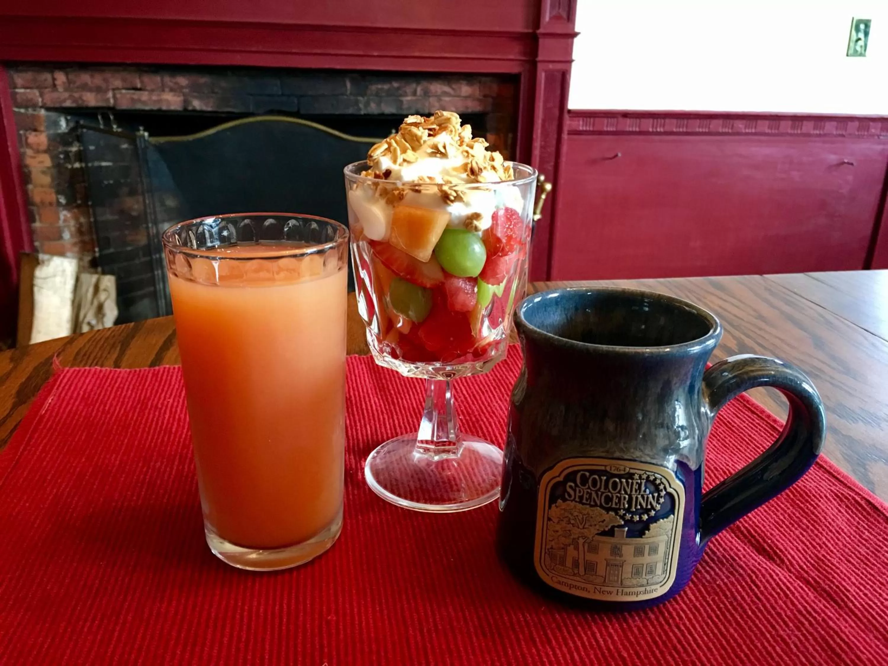 Food and drinks in Colonel Spencer Inn