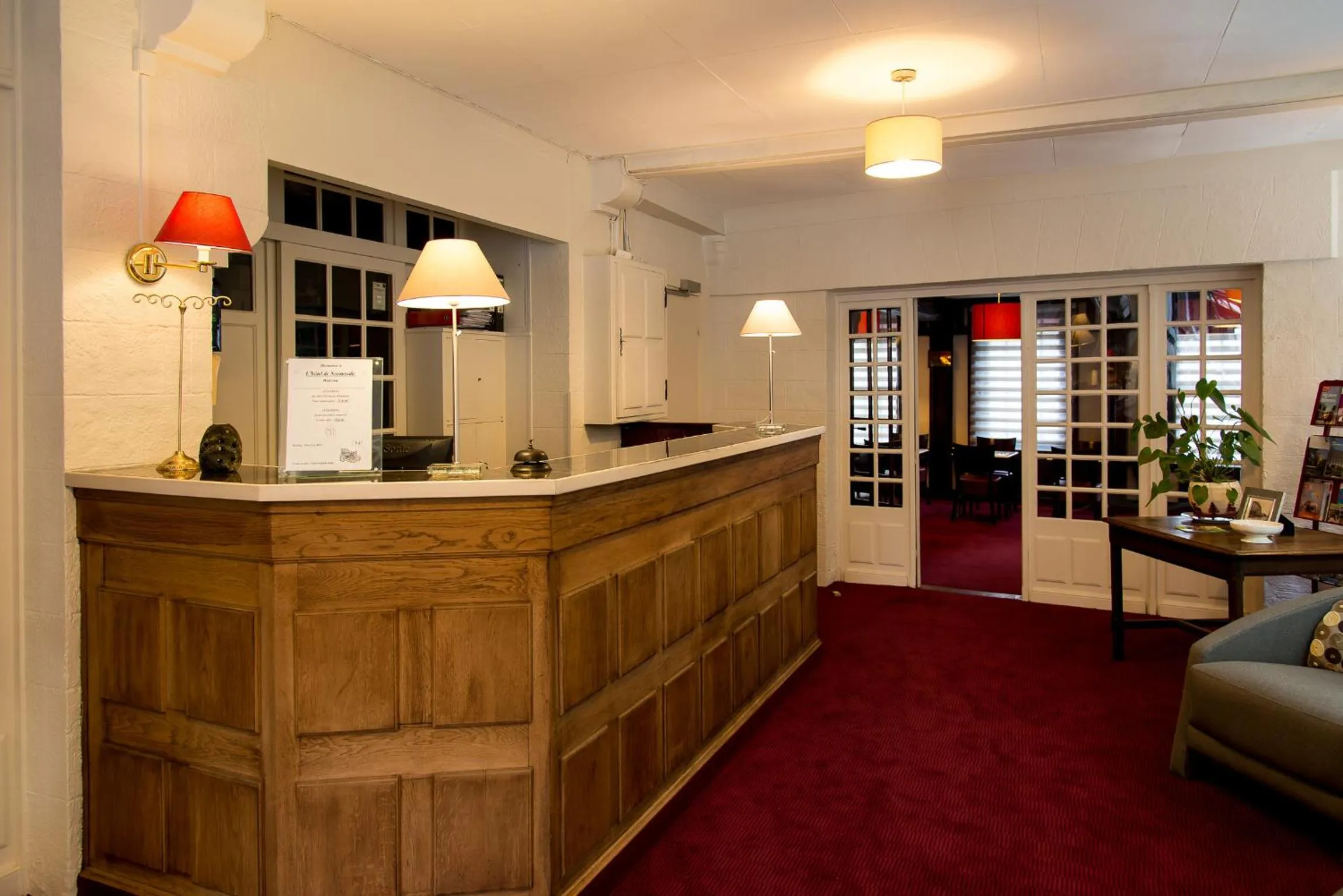 Lobby or reception in Hotel de Normandie
