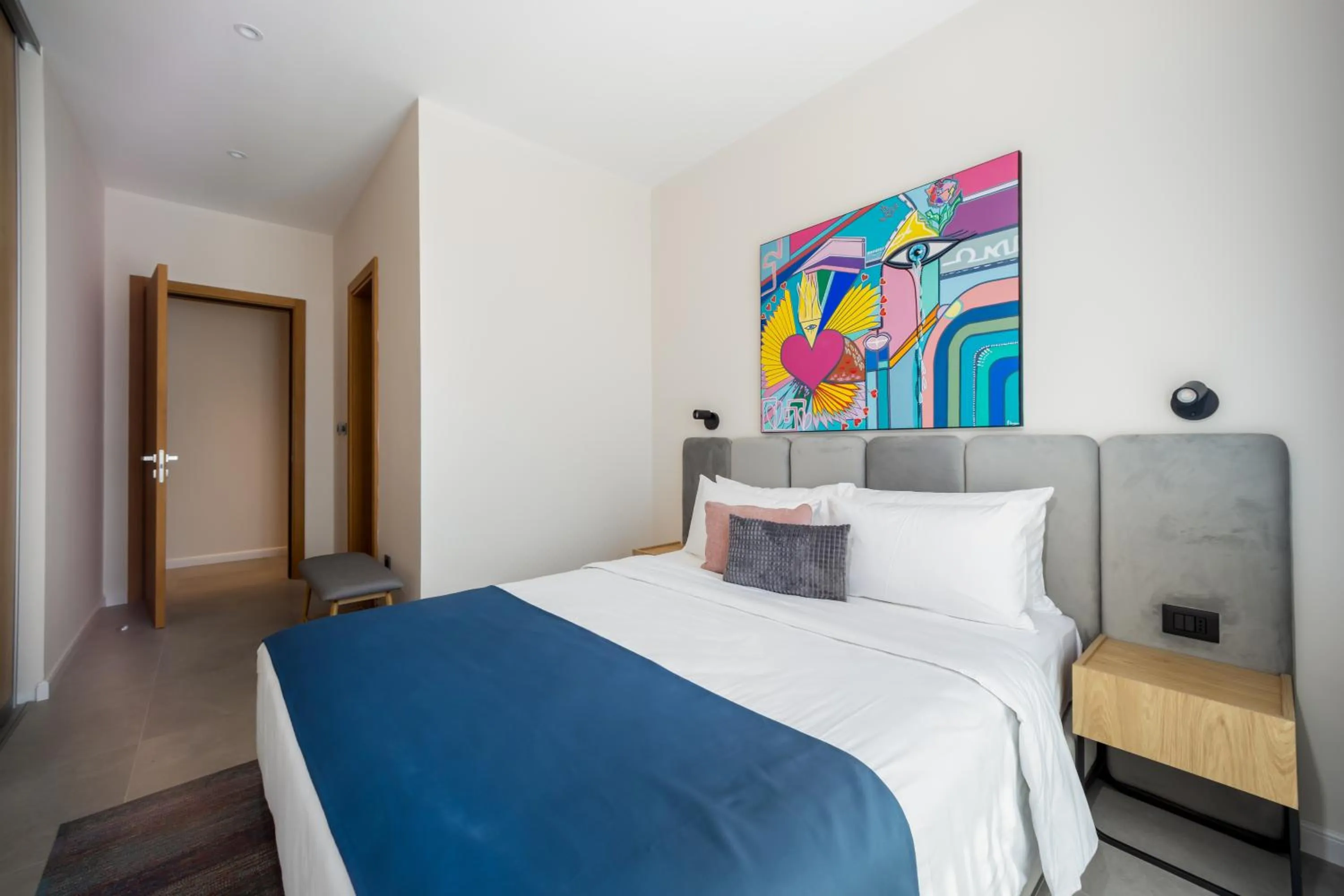 Bed in Royal Blue Resort & Residences