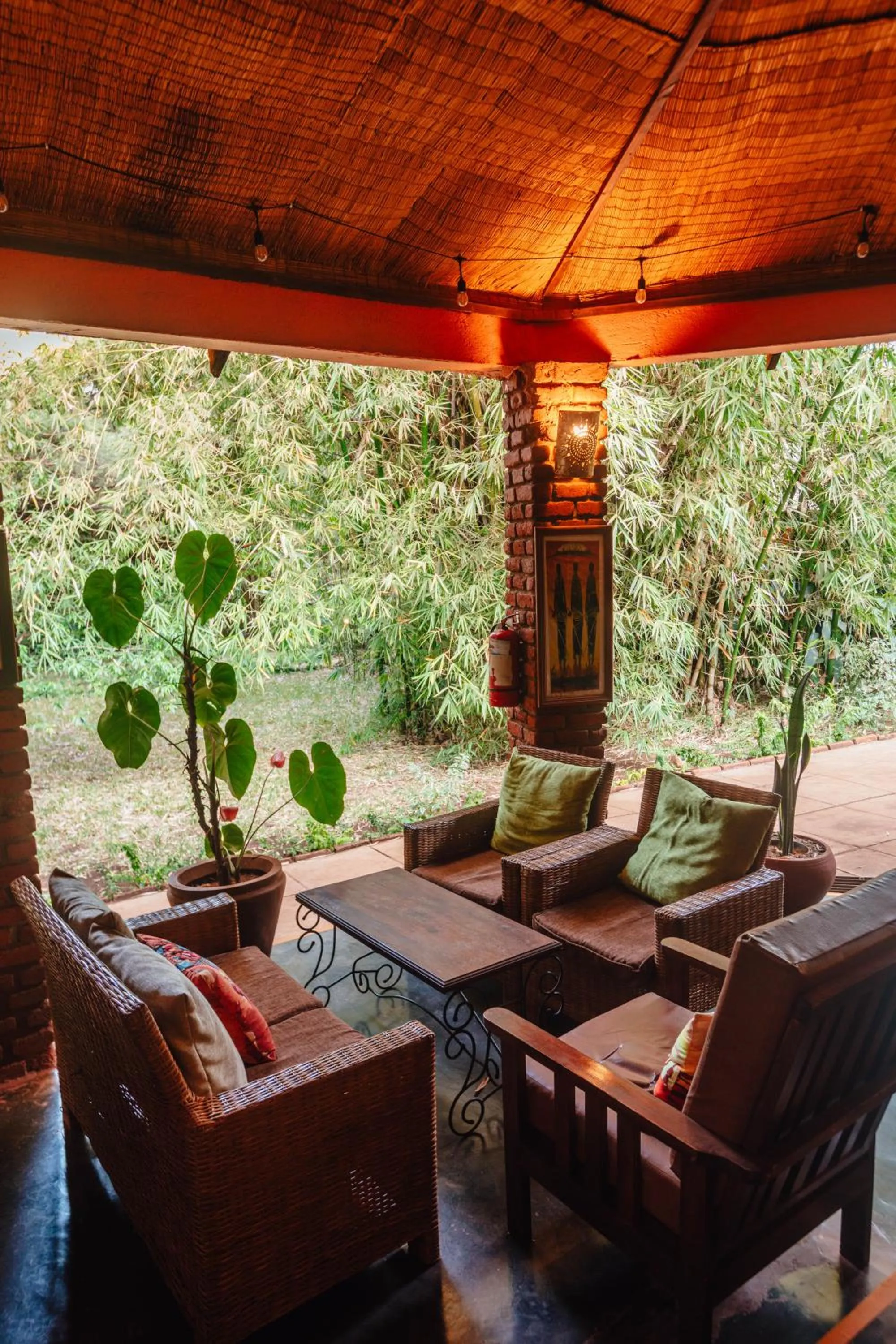 Patio in Octagon Lodge