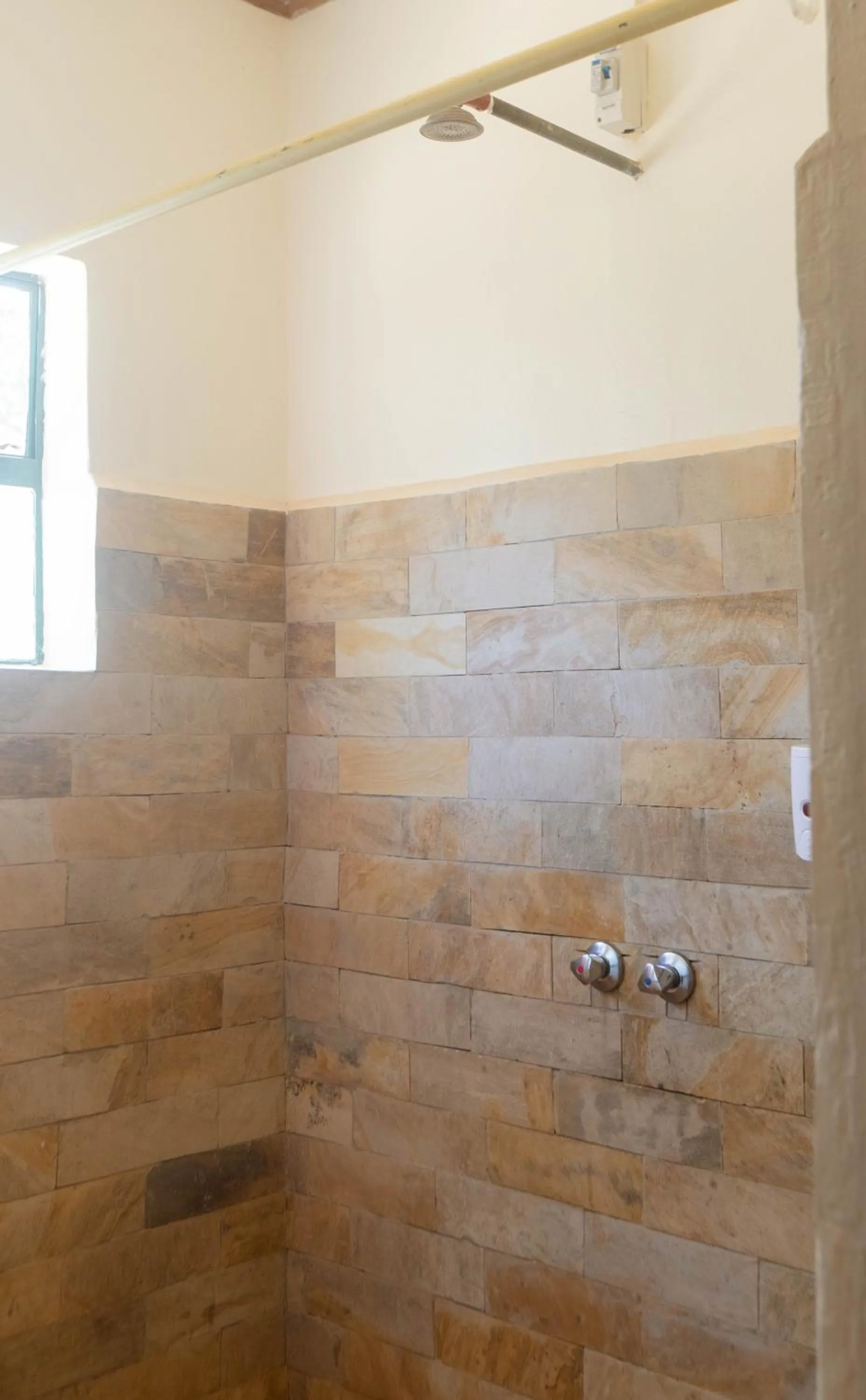 Shower in Octagon Lodge