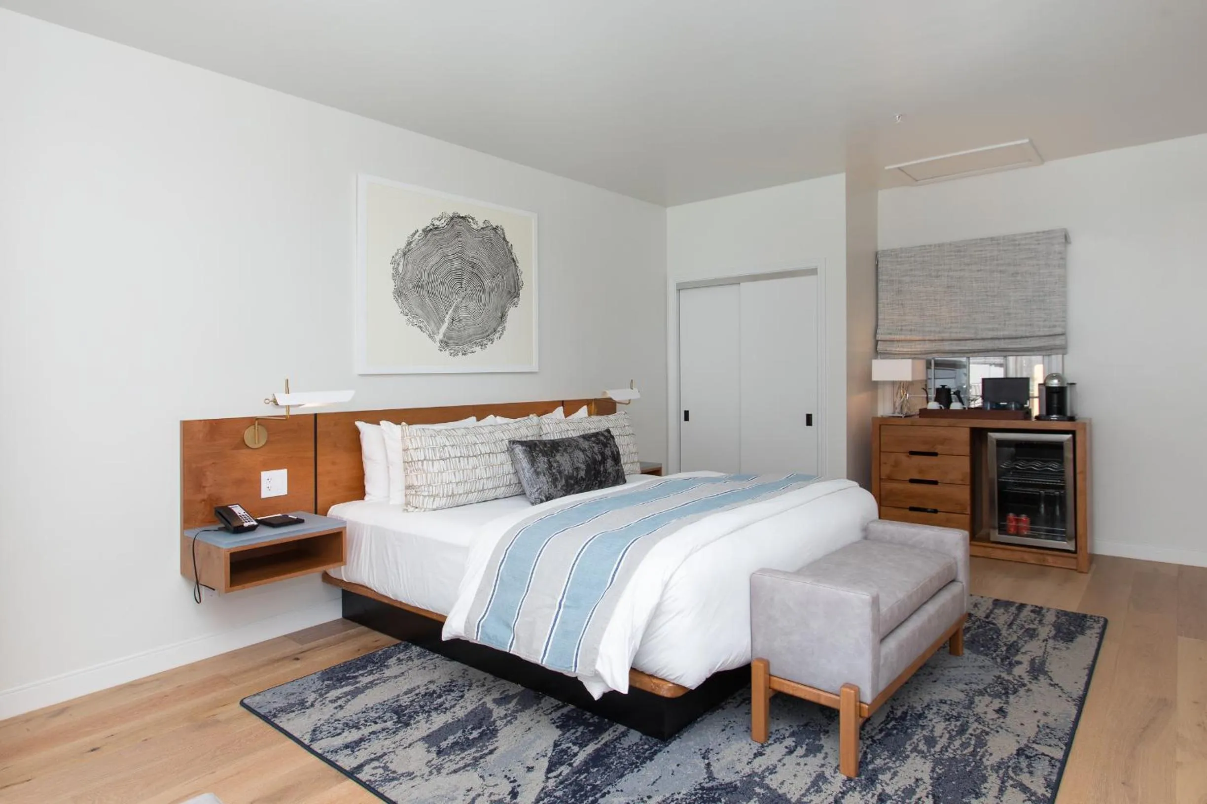 Bed in Carmel Beach Hotel