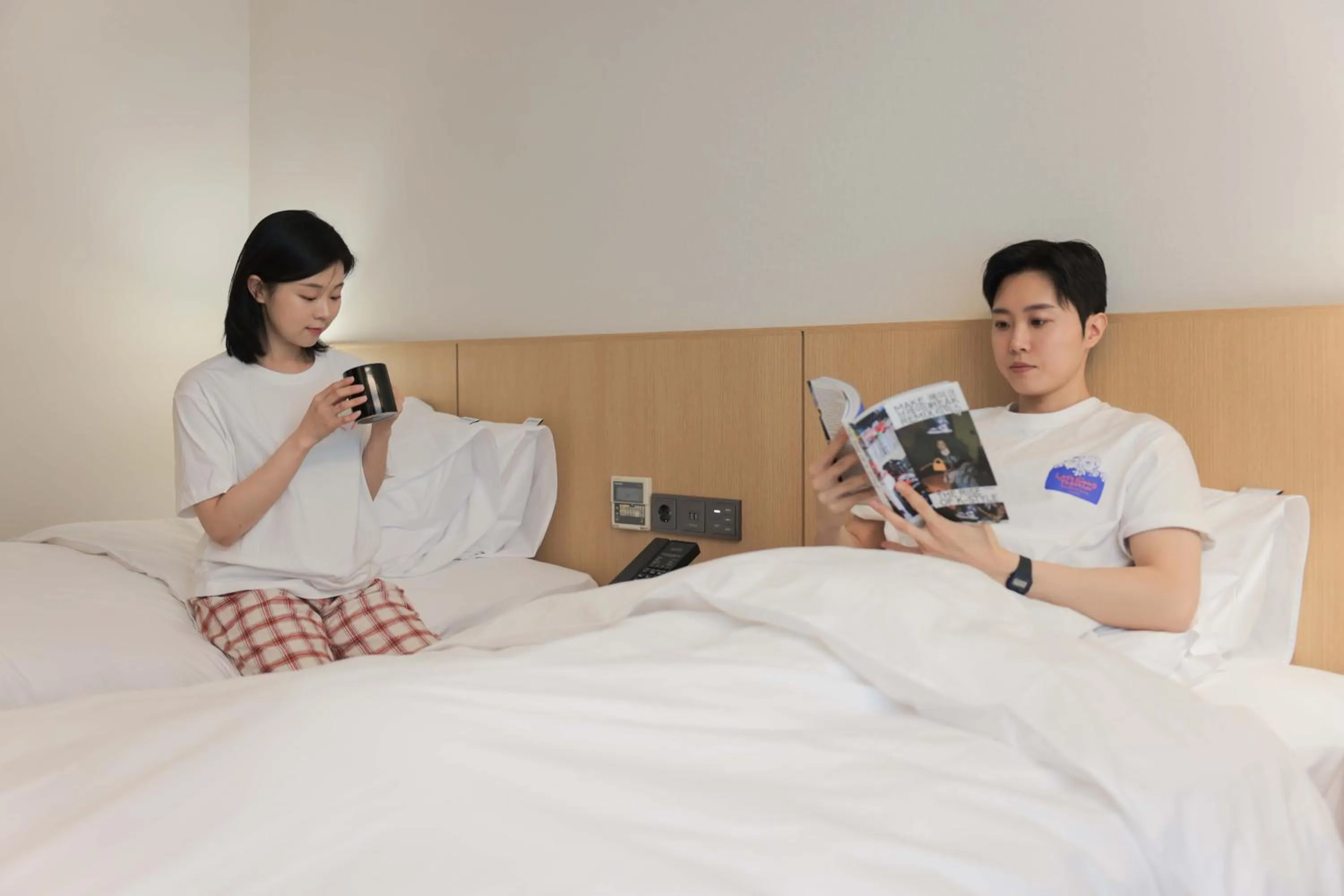 Bed in Aank Hotel Incheon Guwol