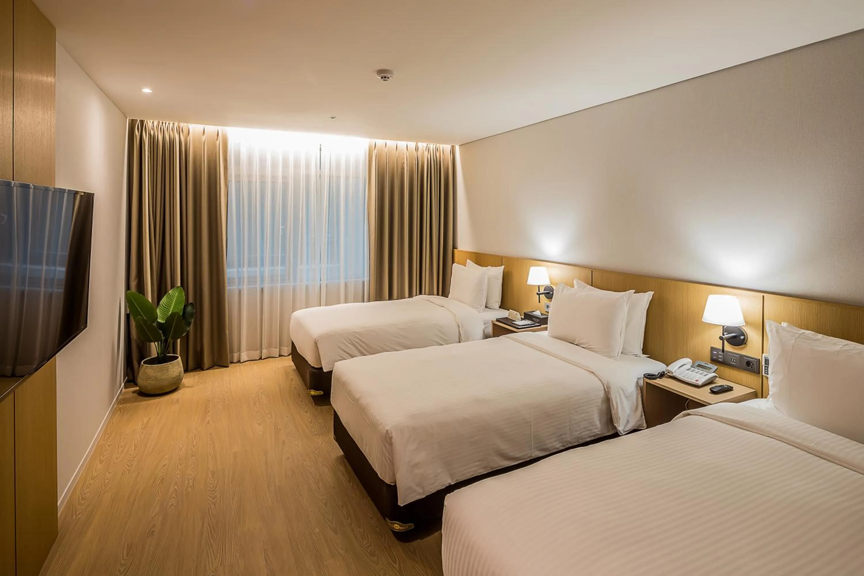 Bed in Aank Hotel Incheon Guwol