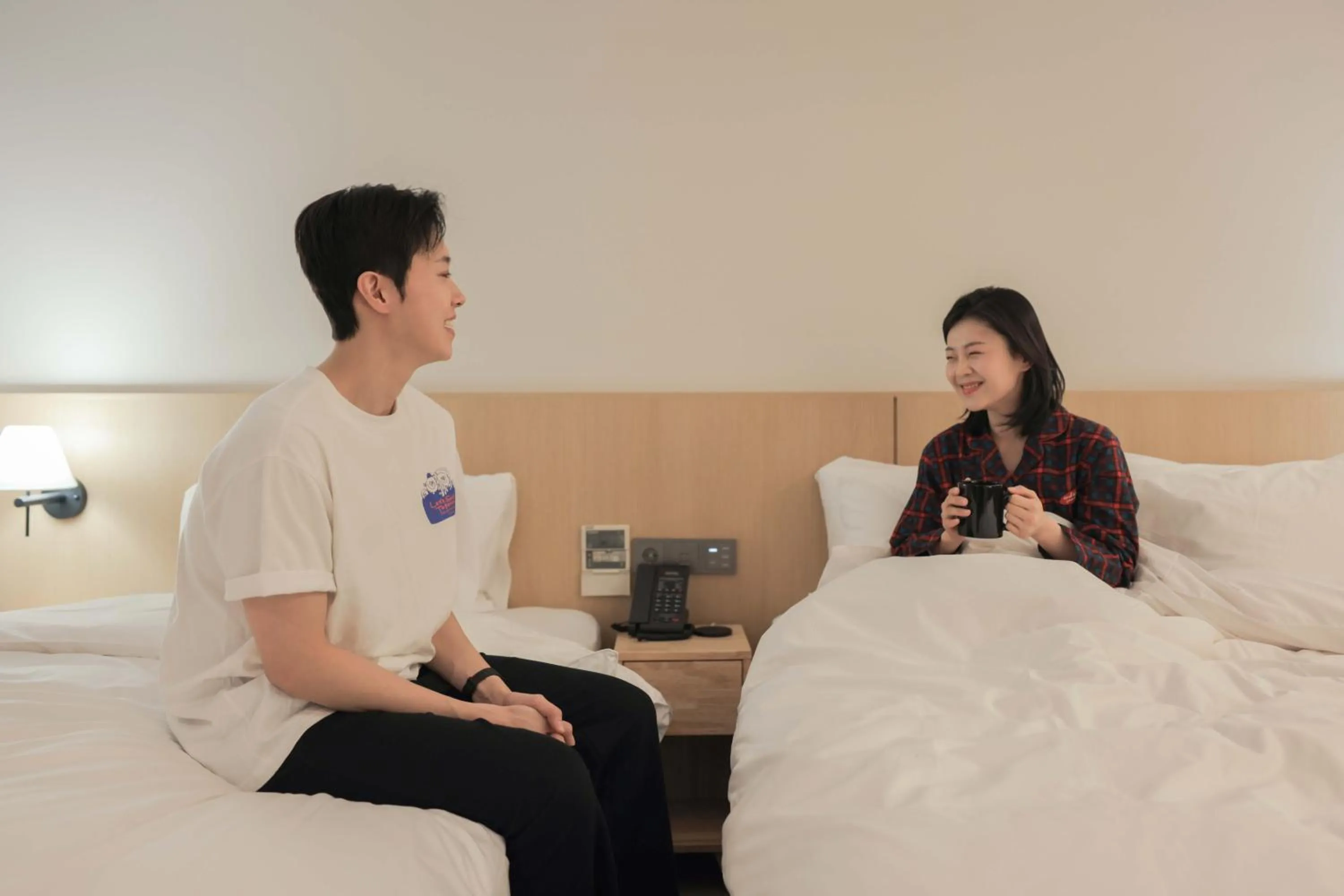 Bed in Aank Hotel Incheon Guwol