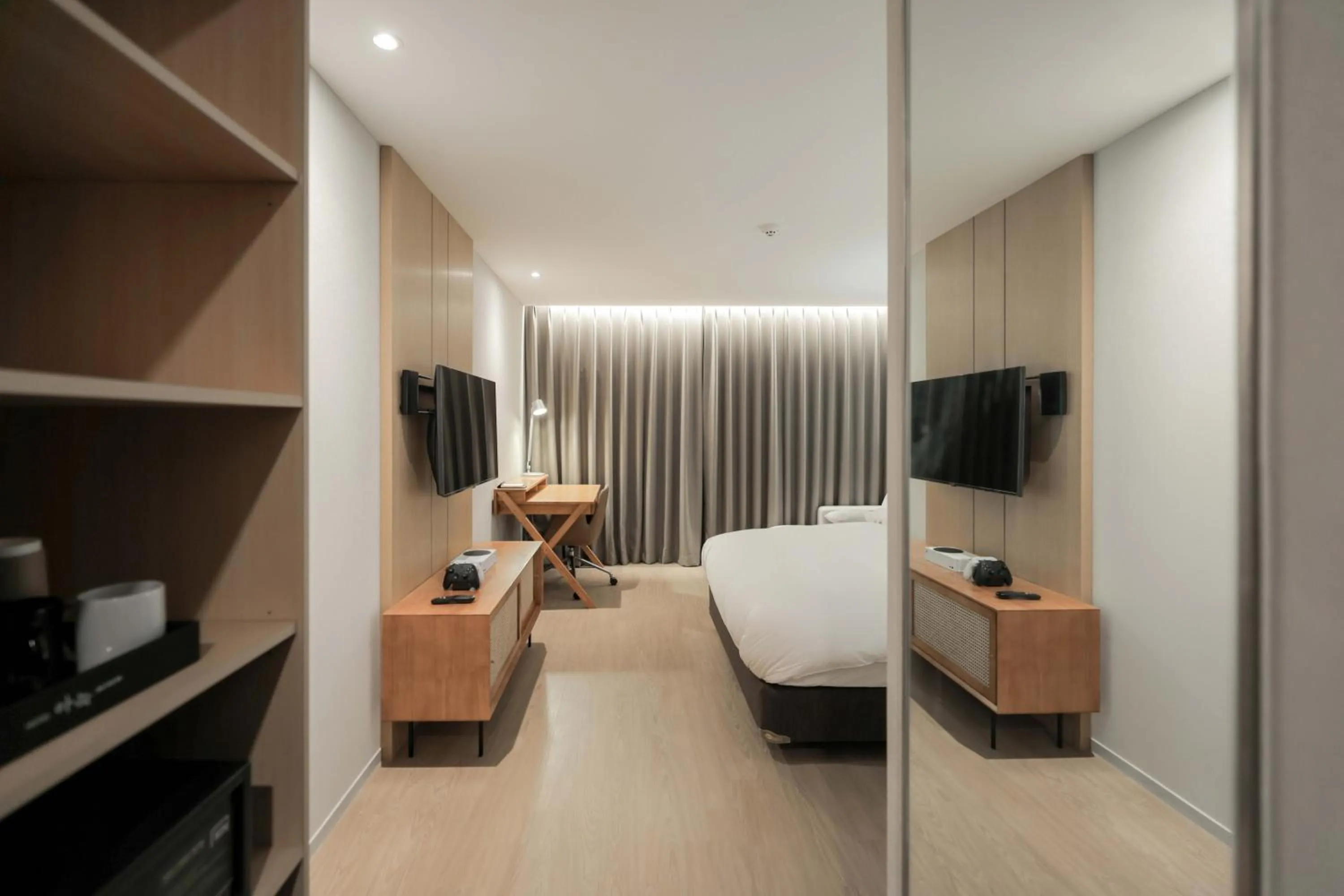 Bed in Aank Hotel Incheon Guwol